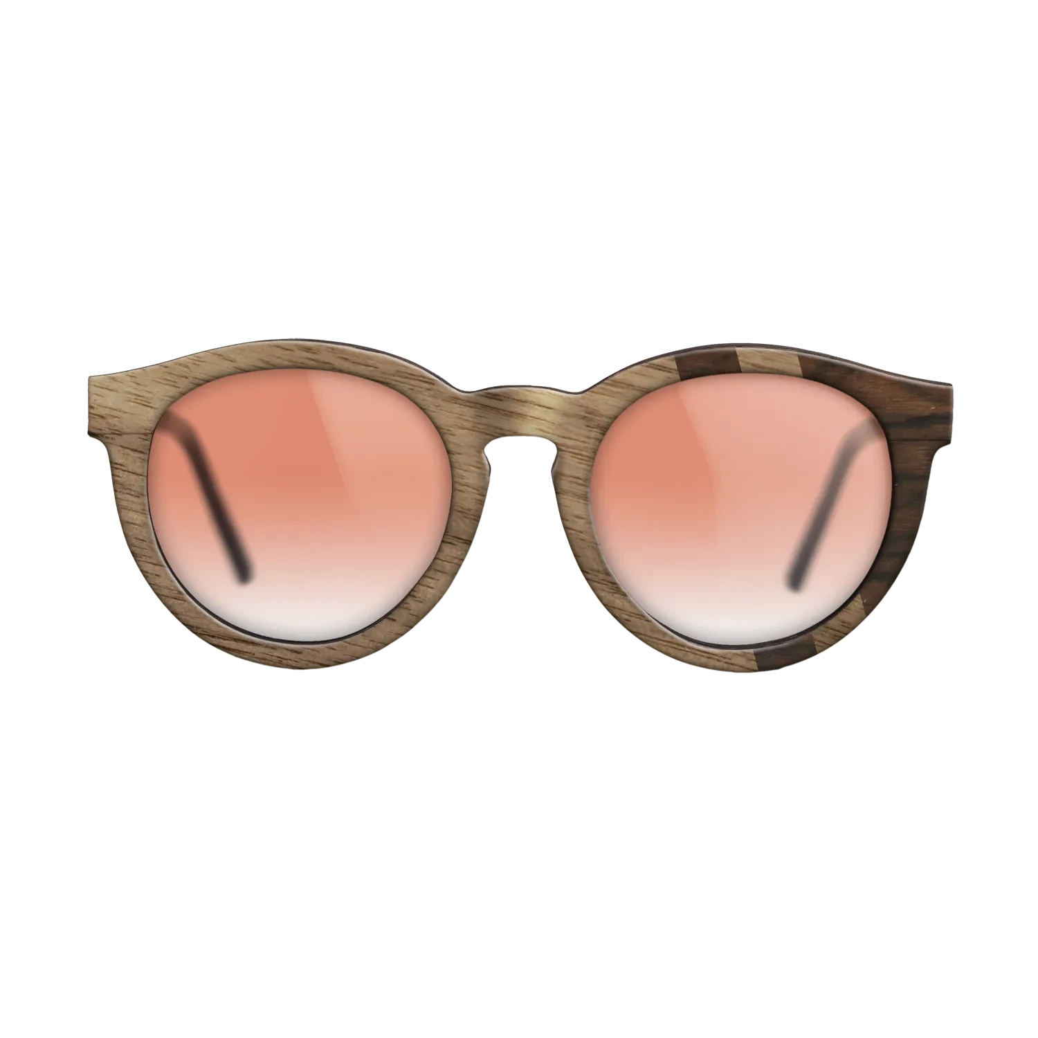 Walnut: Straight Grain,Ziricote Dark Quartered: Splice - The Rebel - Round - SIRIS wood optic