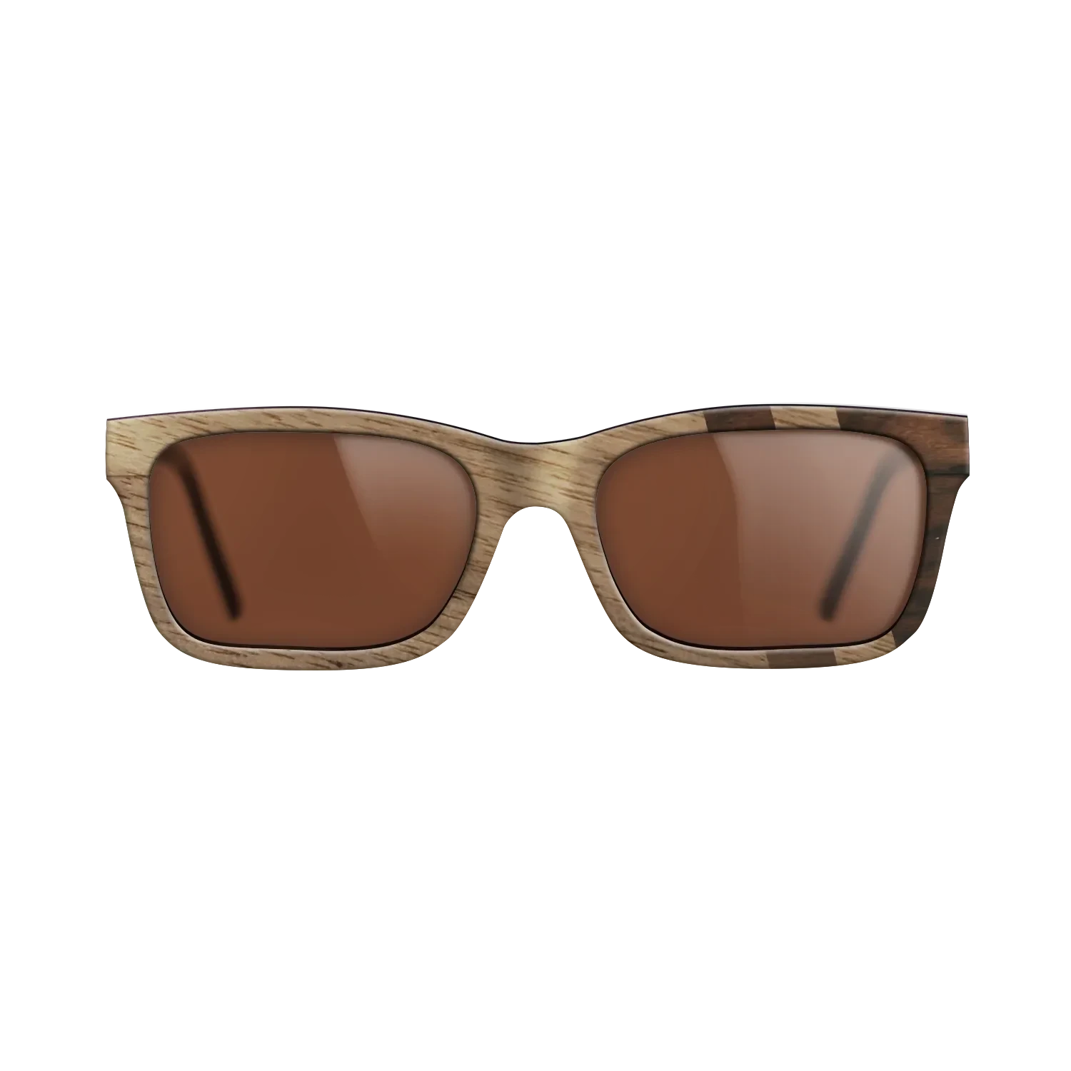Walnut: Straight Grain,Ziricote Dark Quartered: Splice - The Sage - Rectangle - SIRIS wood optic
