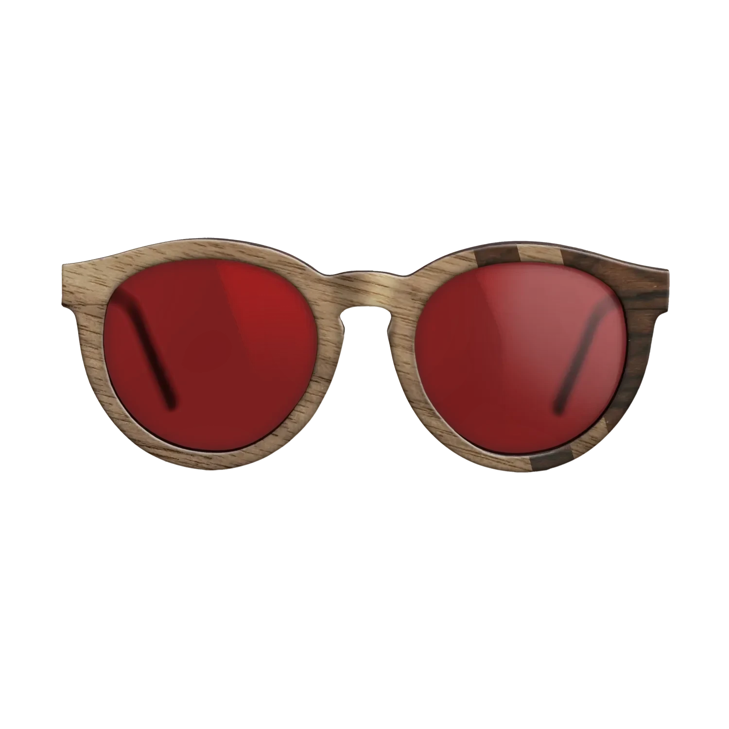 Walnut: Straight Grain,Ziricote Dark Quartered: Splice - The Rebel - Round - SIRIS wood optic