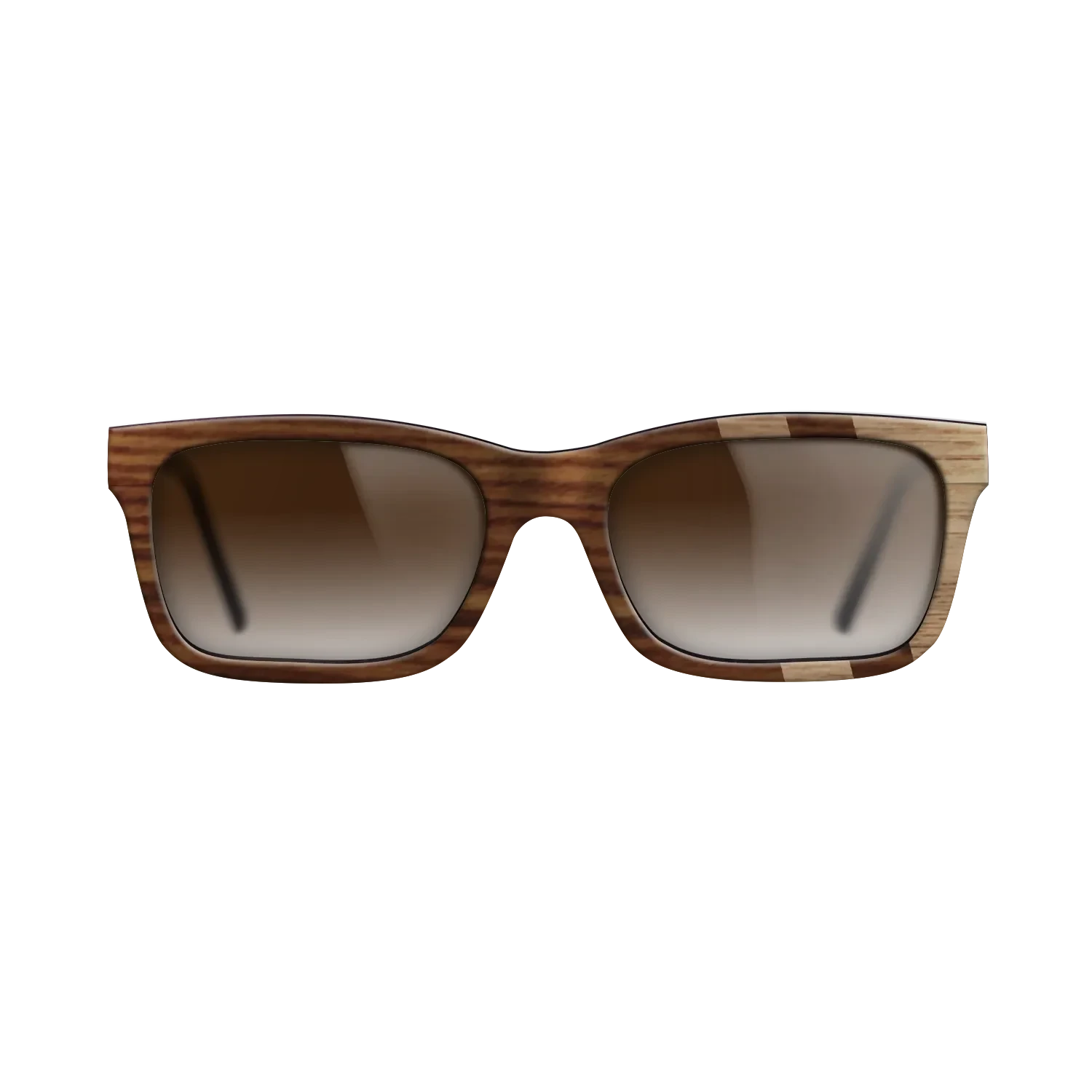 Santos Rosewood Dark,Walnut: Straight Grain: Splice - The Sage - Rectangle - SIRIS wood optic