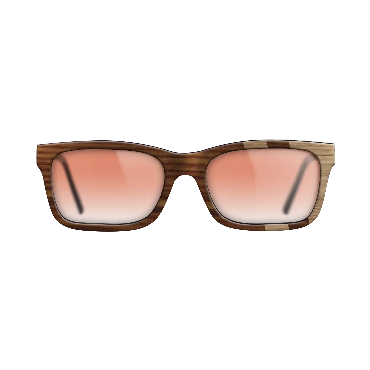 Santos Rosewood Dark,Walnut: Straight Grain: Splice - The Sage - Rectangle - SIRIS wood optic