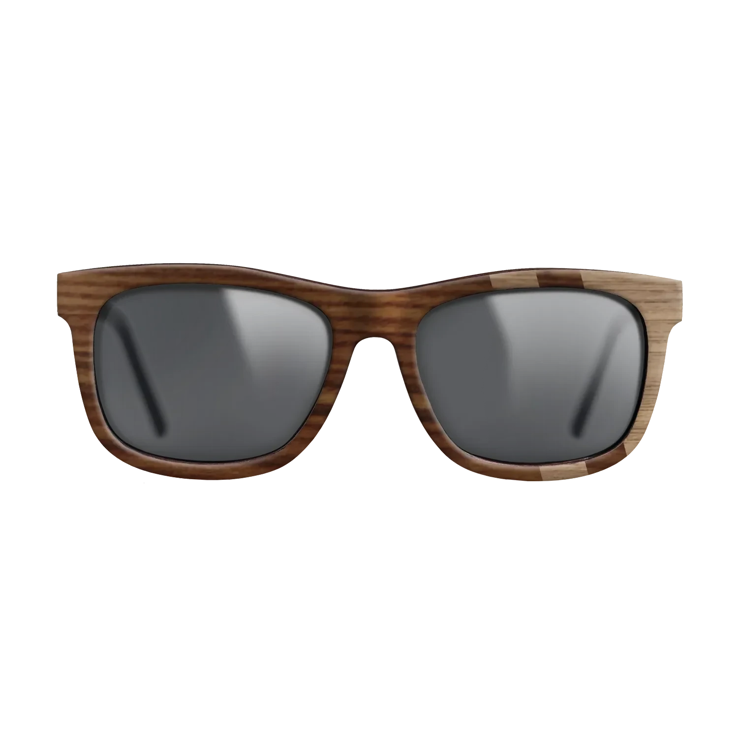 Santos Rosewood Dark,Walnut: Straight Grain: Splice - The Hero - Square - SIRIS wood optic