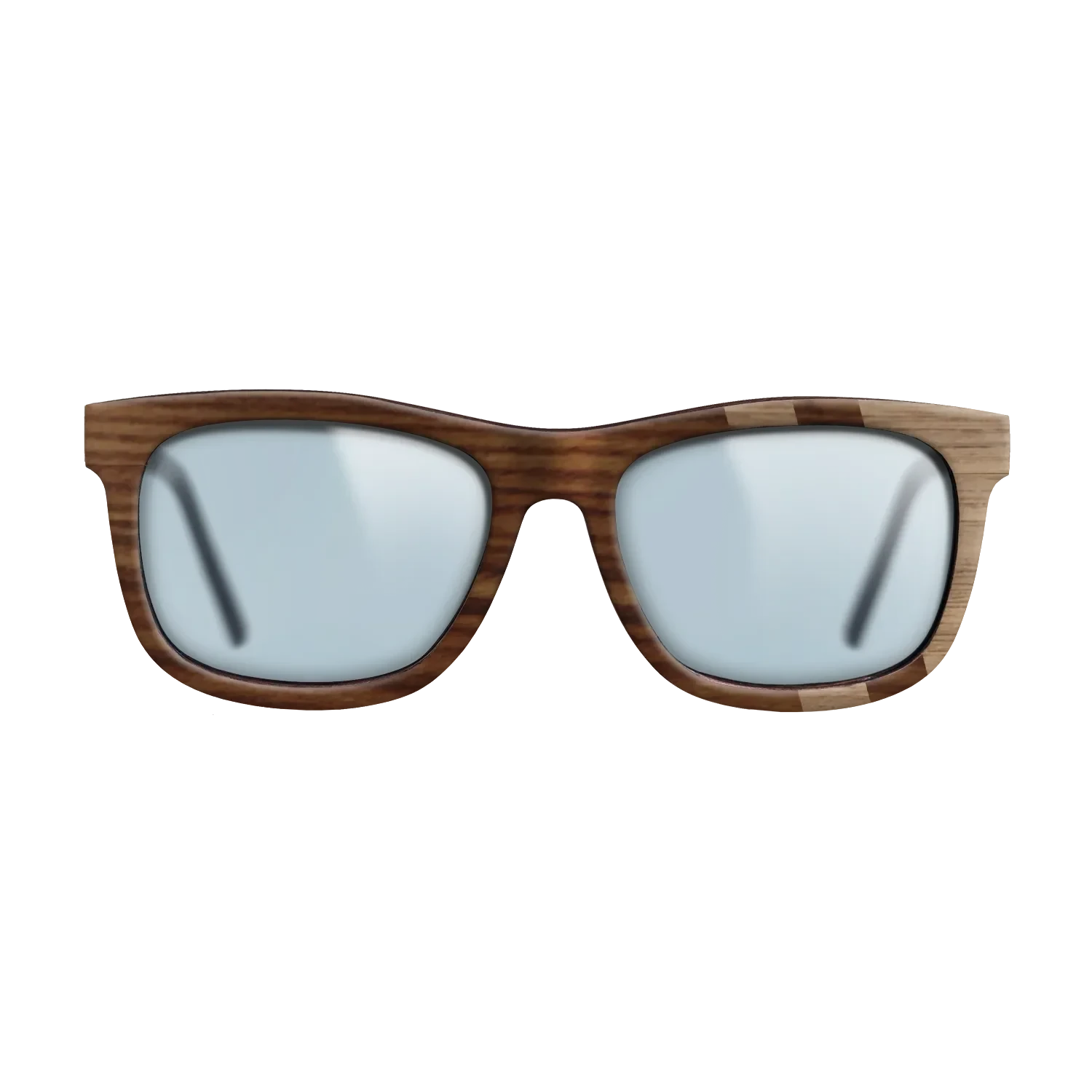 Santos Rosewood Dark,Walnut: Straight Grain: Splice - The Hero - Square - SIRIS wood optic