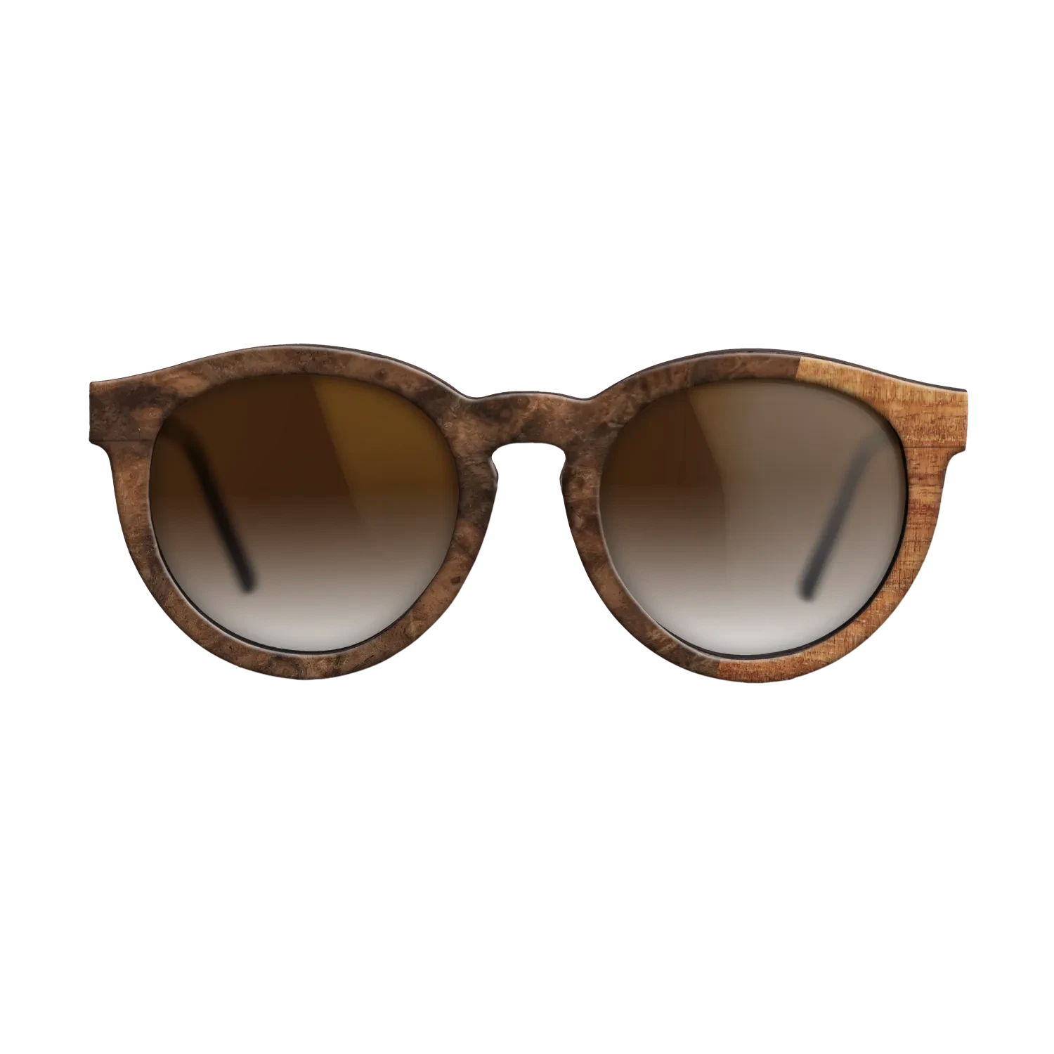 Koa,Walnut Burl: Bauhaus - The Rebel - Round - SIRIS wood optic