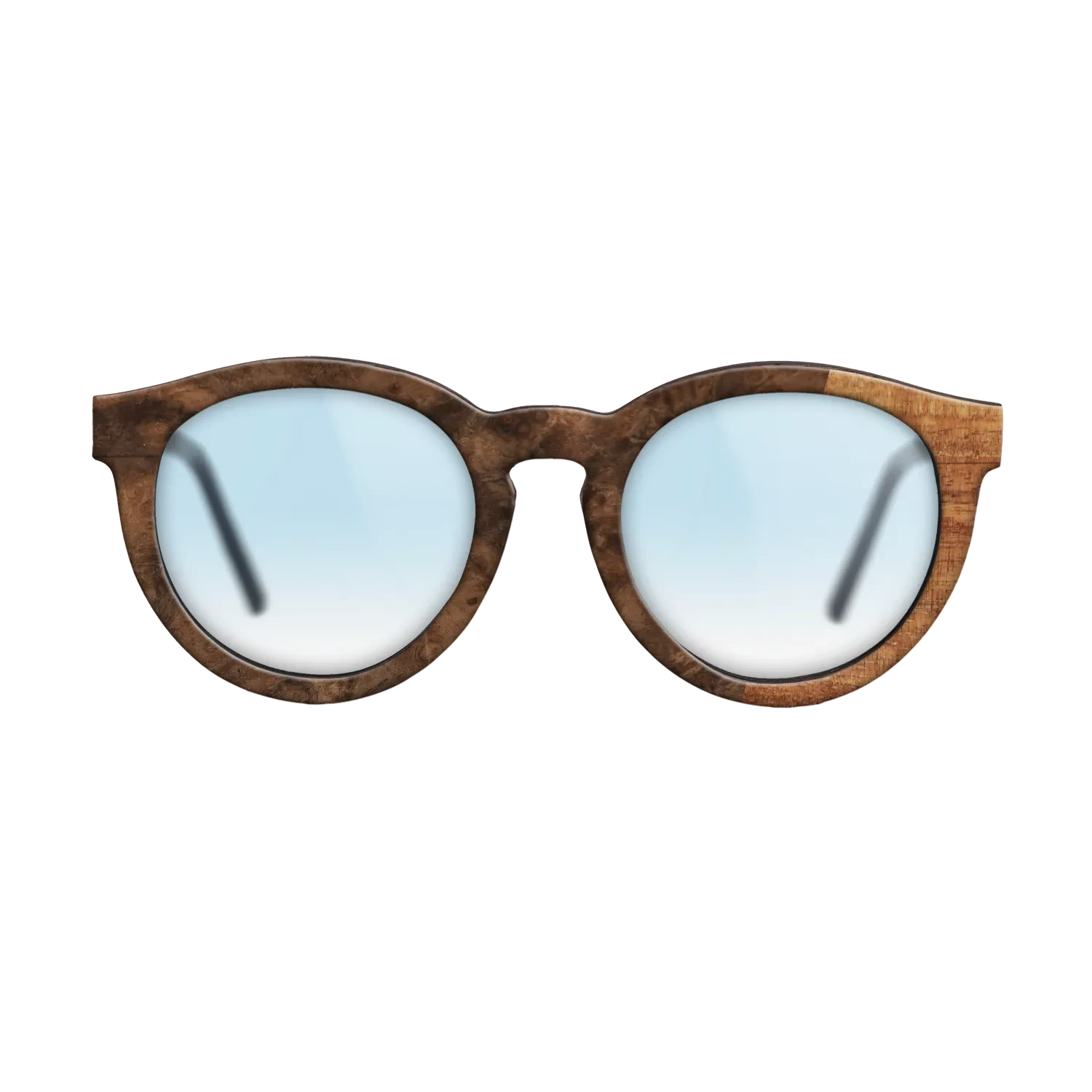 Koa,Walnut Burl: Bauhaus - The Rebel - Round - SIRIS wood optic