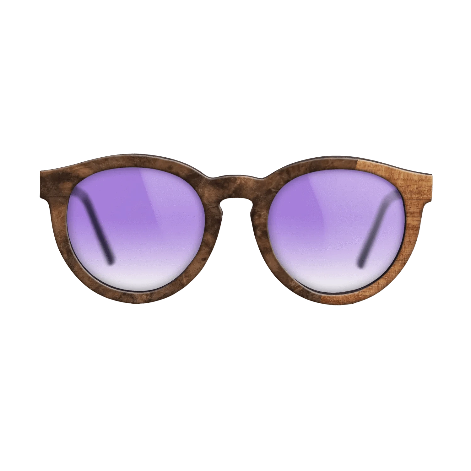 Koa,Walnut Burl: Bauhaus - The Rebel - Round - SIRIS wood optic