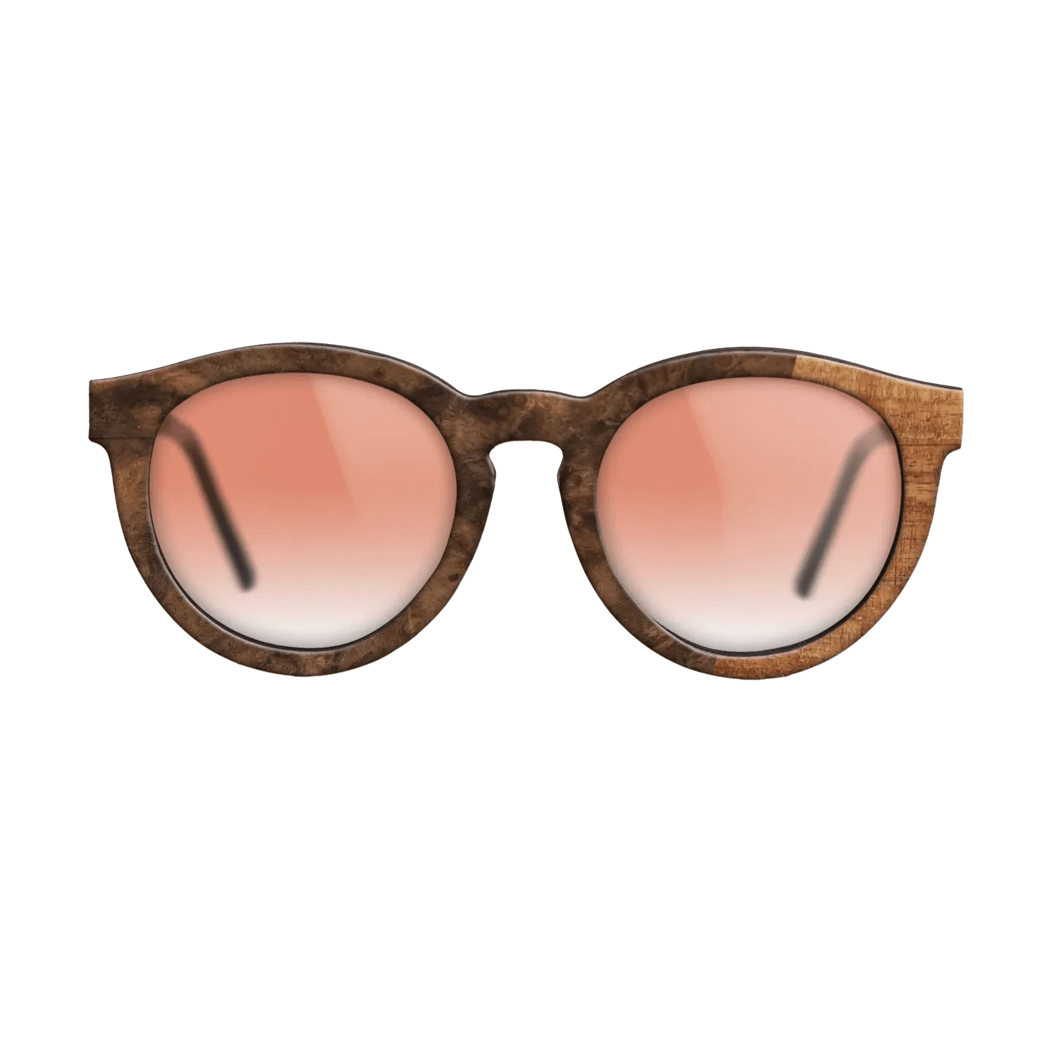 Koa,Walnut Burl: Bauhaus - The Rebel - Round - SIRIS wood optic