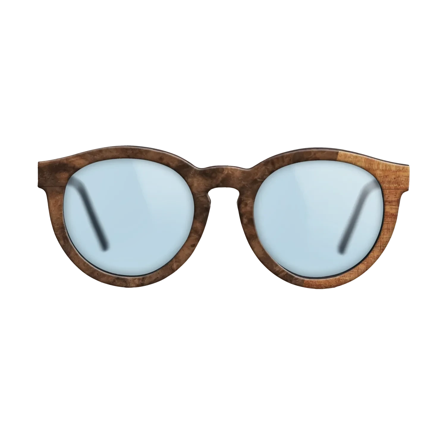 Koa,Walnut Burl: Bauhaus - The Rebel - Round - SIRIS wood optic