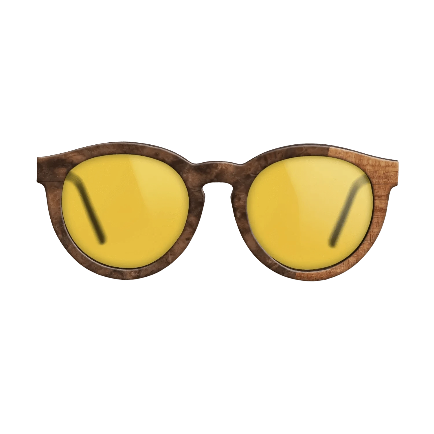 Koa,Walnut Burl: Bauhaus - The Rebel - Round - SIRIS wood optic