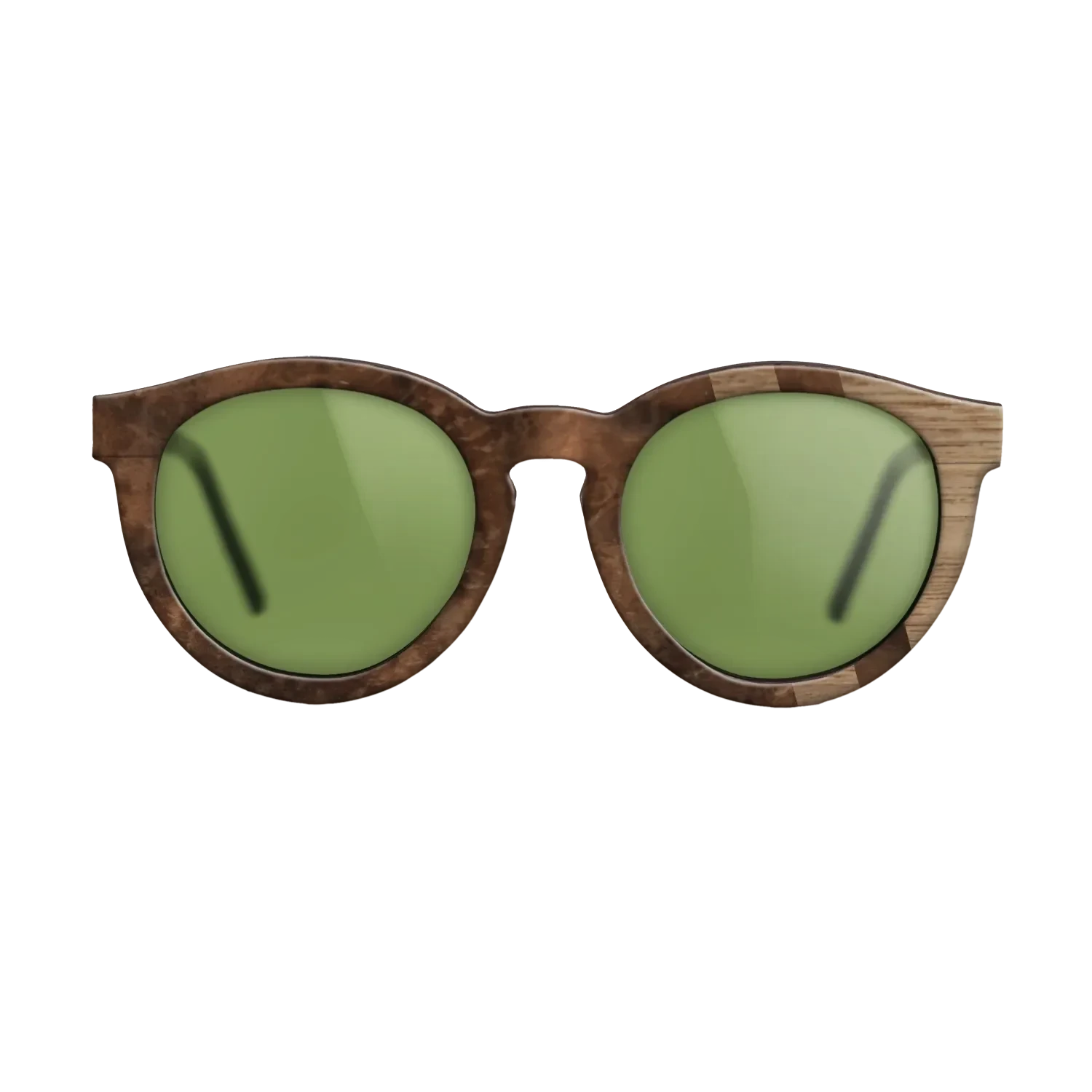 Walnut Burl,Walnut: Straight Grain: Splice - The Rebel - Round - 1179 - SIRIS wood optic