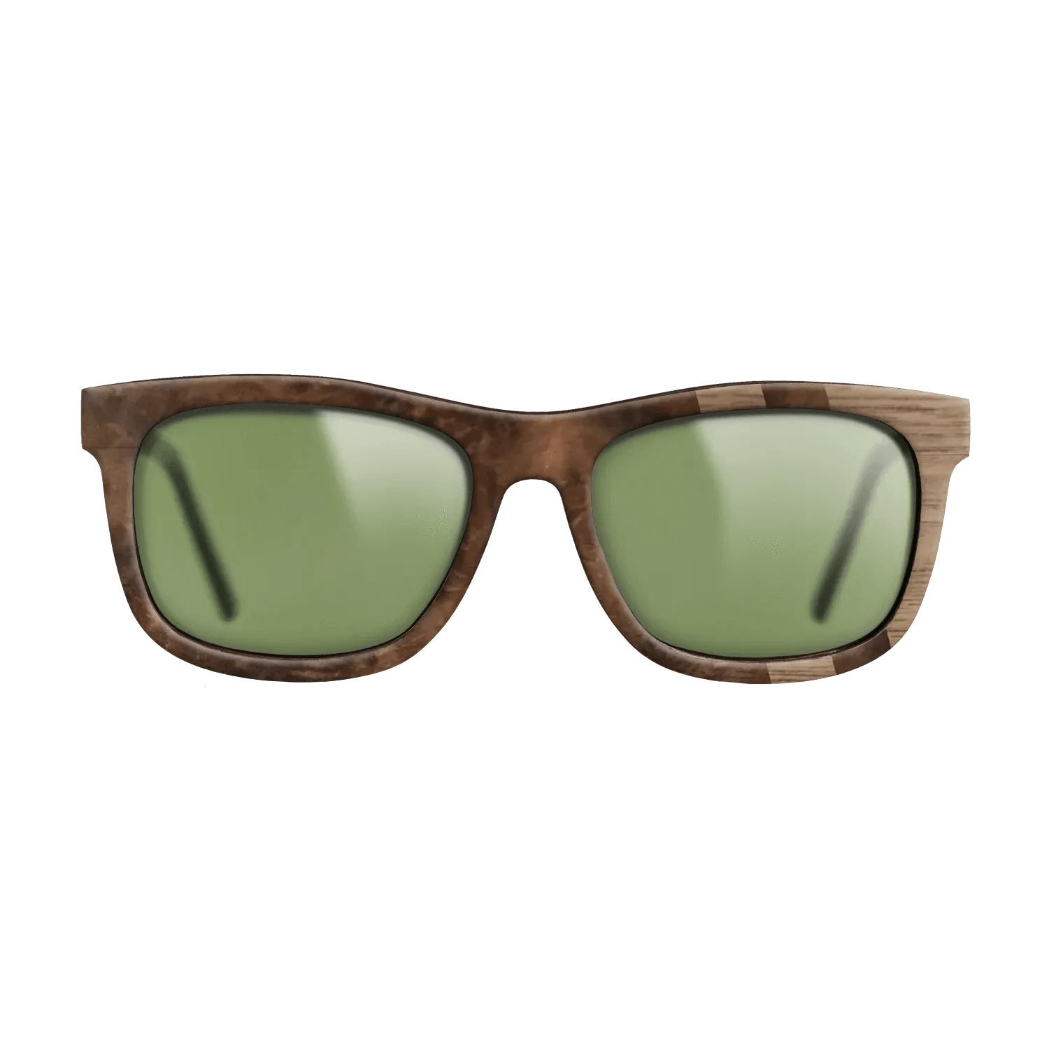 Walnut Burl,Walnut: Straight Grain: Splice - The Hero - Square - 1179 - SIRIS wood optic