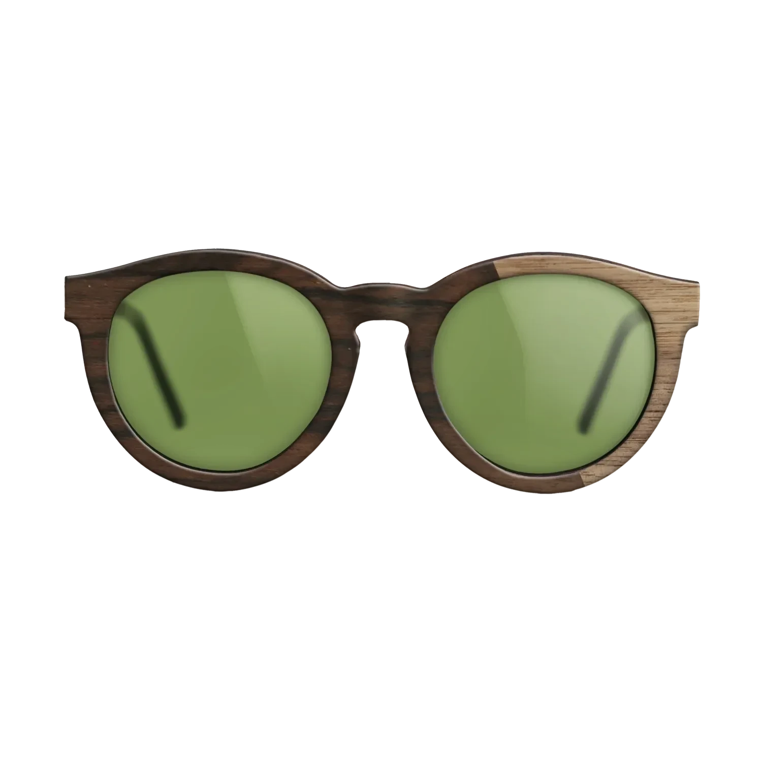 Ziricote Dark Quartered,Walnut: Straight Grain: Splice - The Rebel - Round - 1377 - SIRIS wood optic