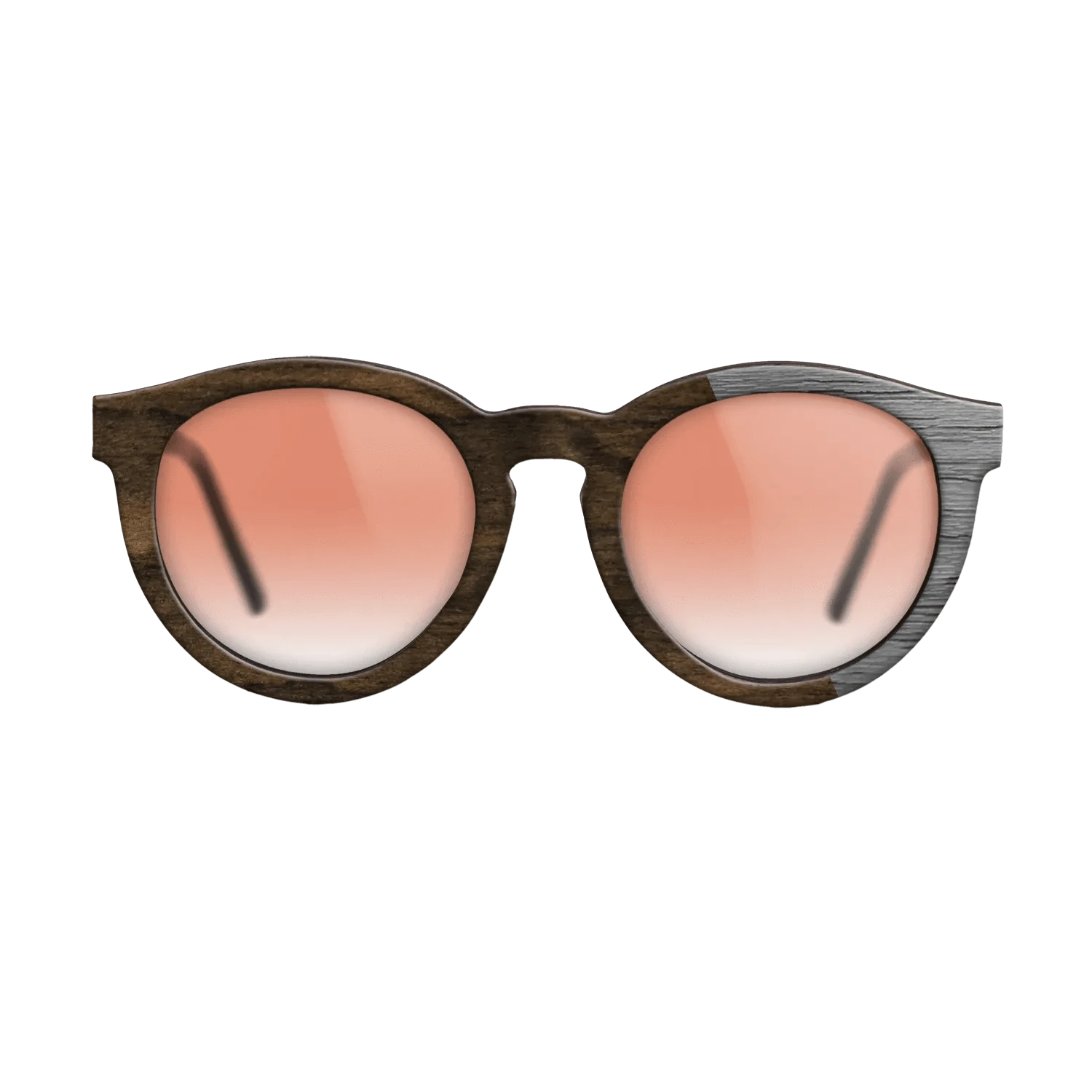 Ziricote Dark Quartered,Poplar Dyed: Grey: Splice - The Rebel - Round - 1338 - SIRIS wood optic