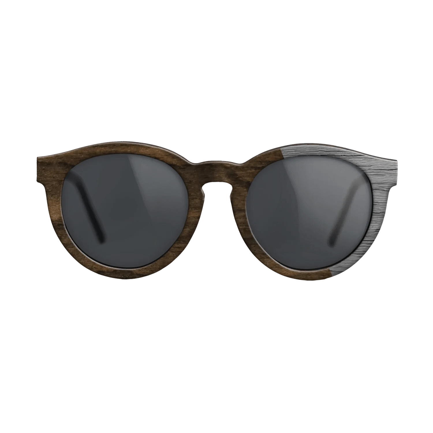 Ziricote Dark Quartered,Poplar Dyed: Grey: Splice - The Rebel - Round - 1338 - SIRIS wood optic