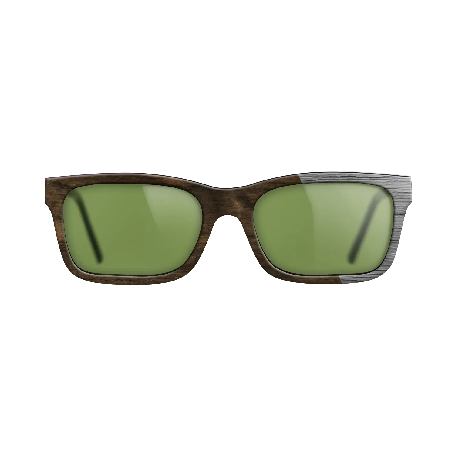 Ziricote Dark Quartered,Poplar Dyed: Grey: Splice - The Sage - Rectangle - 1338 - SIRIS wood optic