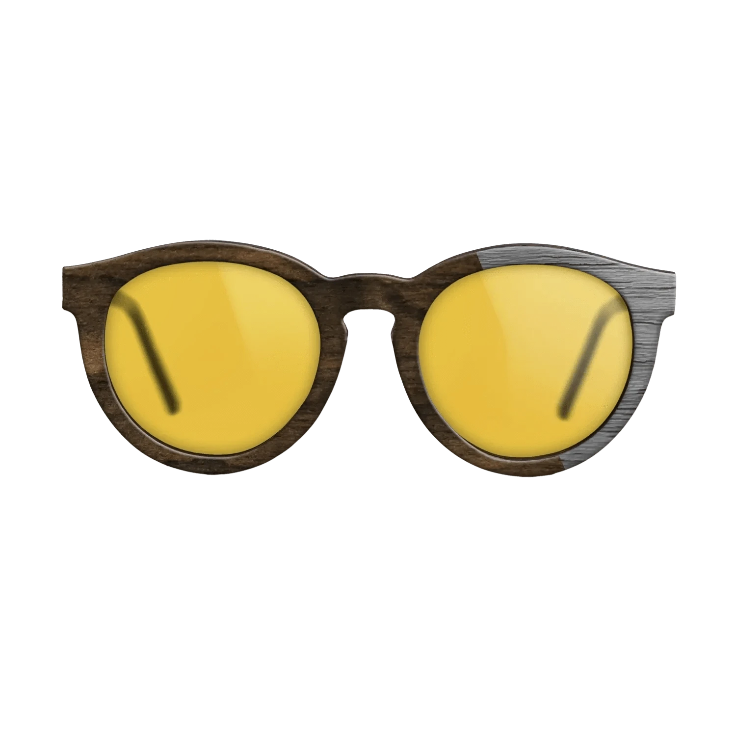 Ziricote Dark Quartered,Poplar Dyed: Grey: Splice - The Rebel - Round - 1338 - SIRIS wood optic