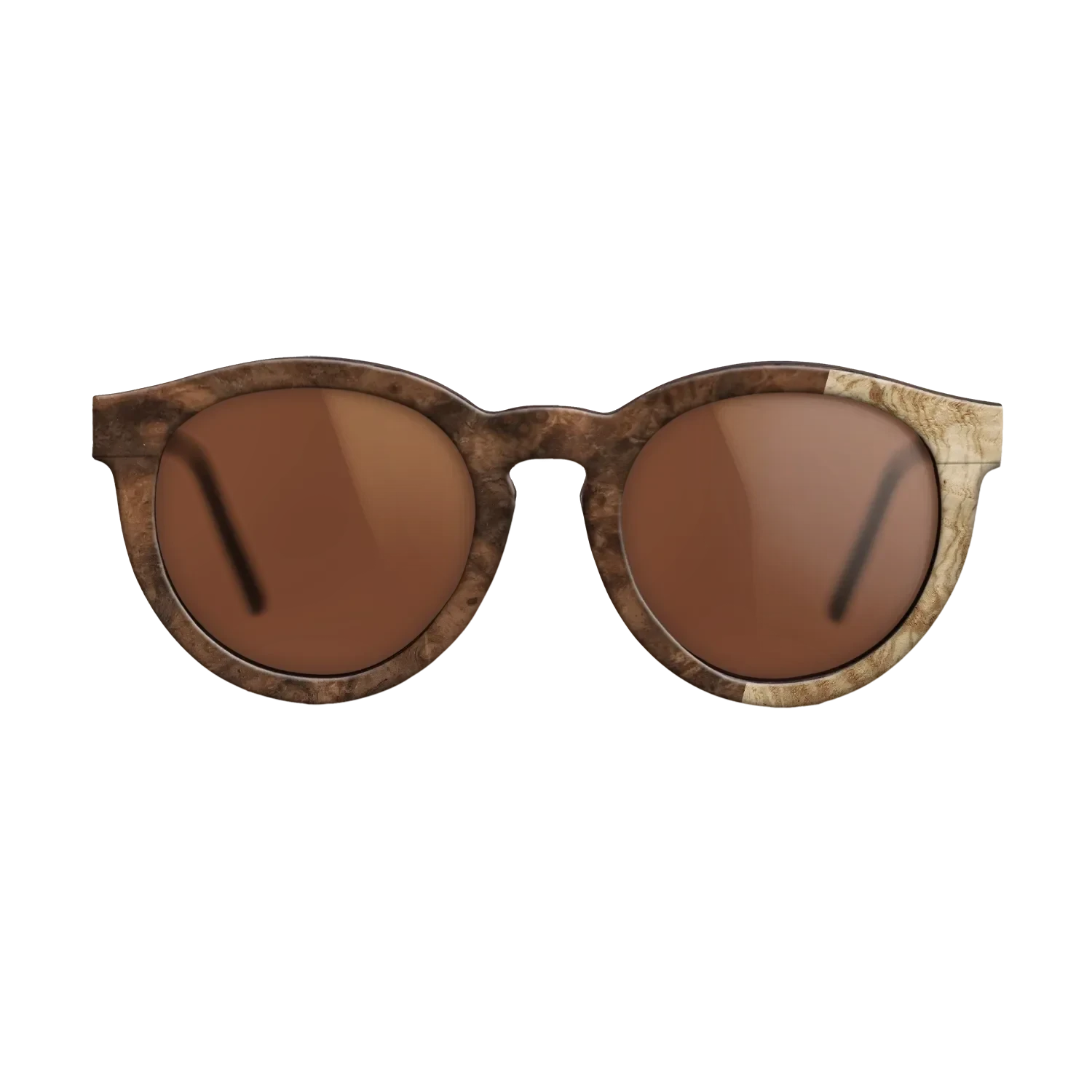 Walnut Burl,Olive Burl: Bauhaus - The Rebel - Round - 724 - SIRIS wood optic
