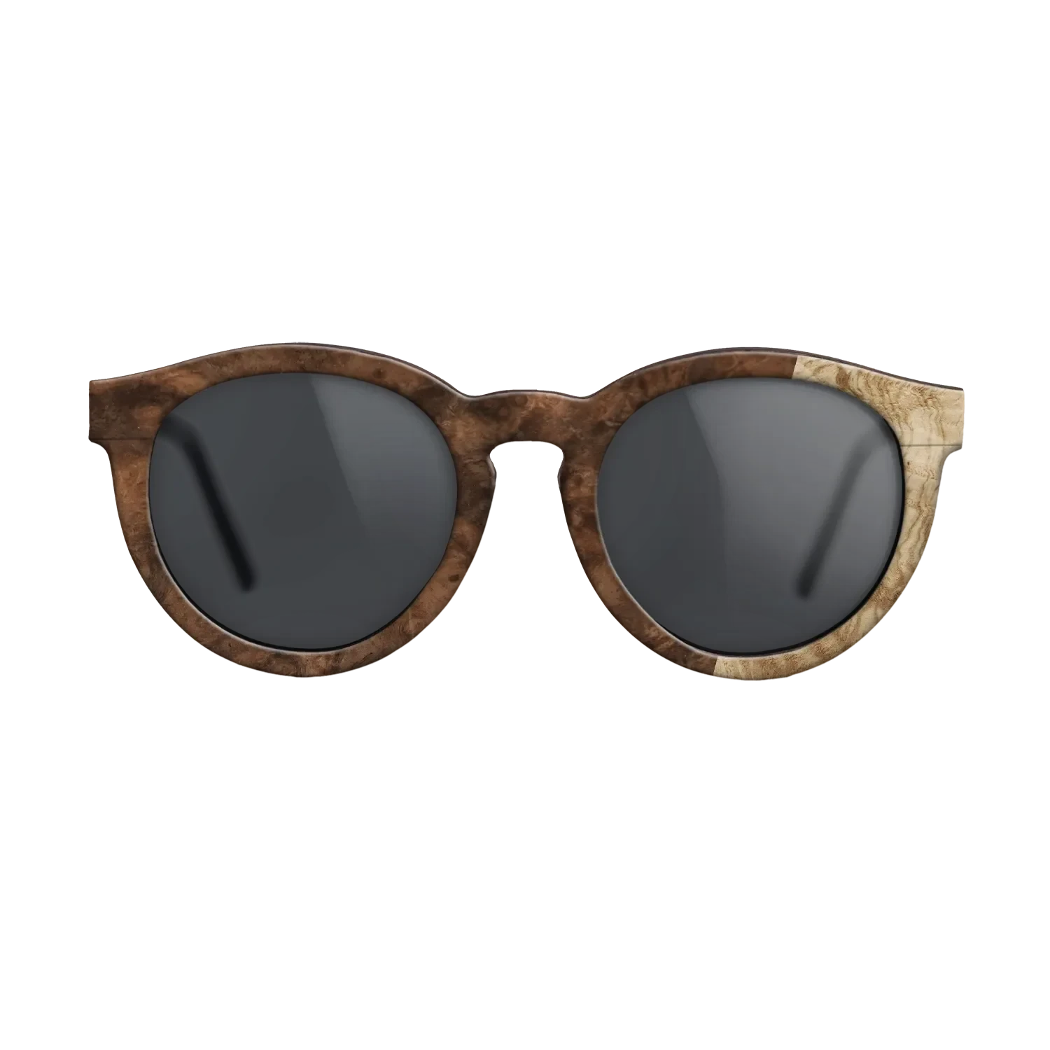Walnut Burl,Olive Burl: Bauhaus - The Rebel - Round - 724 - SIRIS wood optic