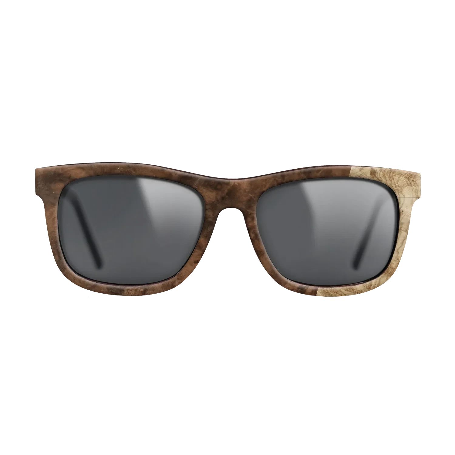 Walnut Burl,Olive Burl: Bauhaus - The Hero - Square - 724 - SIRIS wood optic