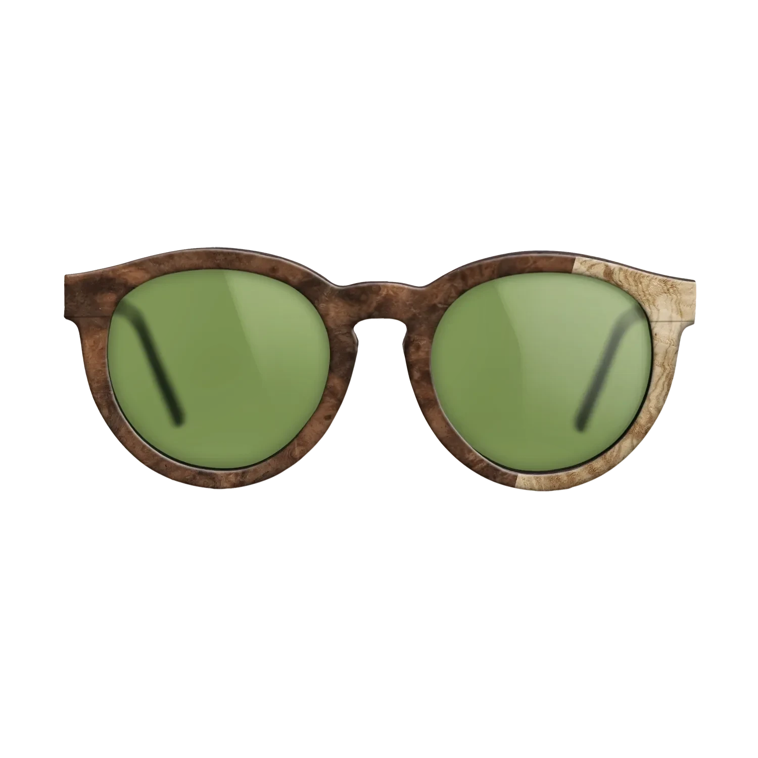 Walnut Burl,Olive Burl: Bauhaus - The Rebel - Round - 724 - SIRIS wood optic