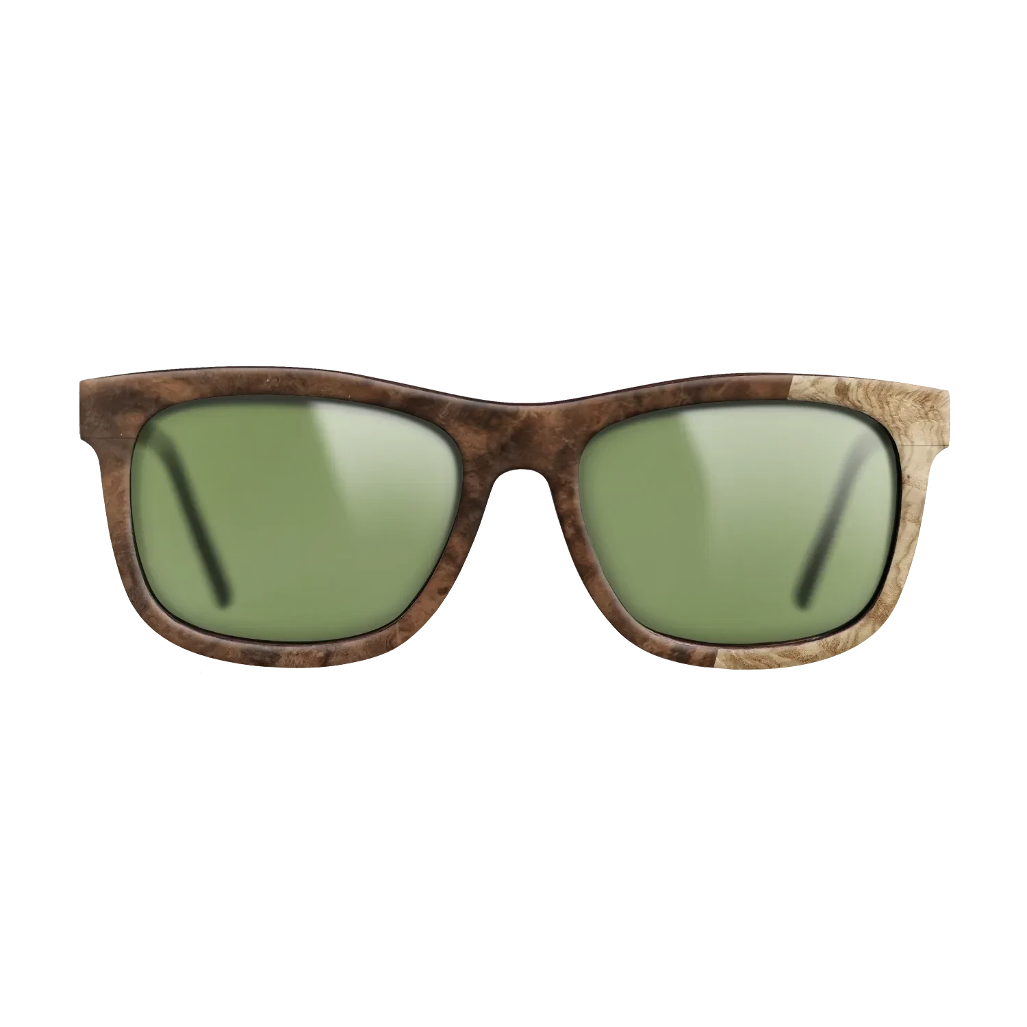 Walnut Burl,Olive Burl: Bauhaus - The Hero - Square - 724 - SIRIS wood optic