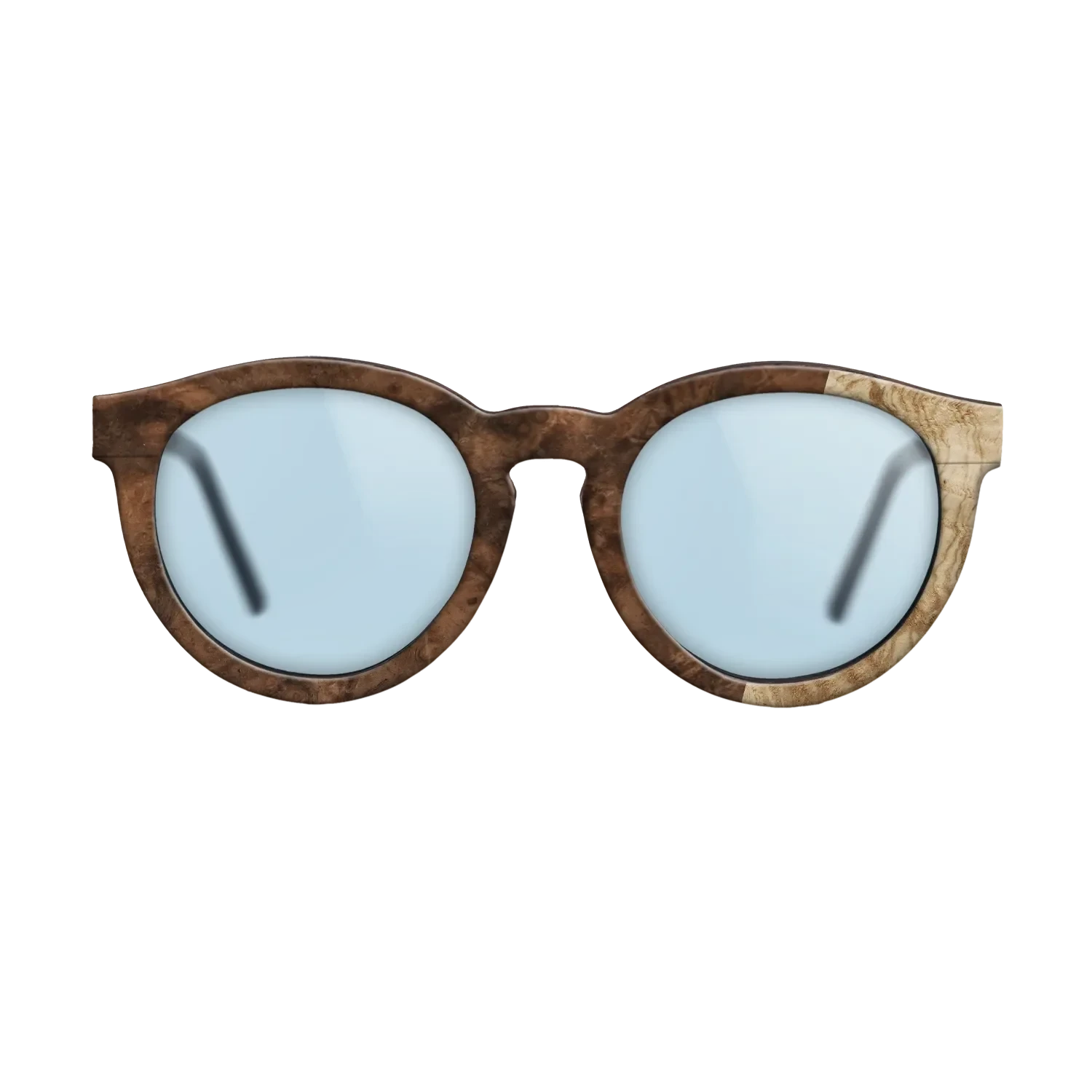 Walnut Burl,Olive Burl: Bauhaus - The Rebel - Round - 724 - SIRIS wood optic