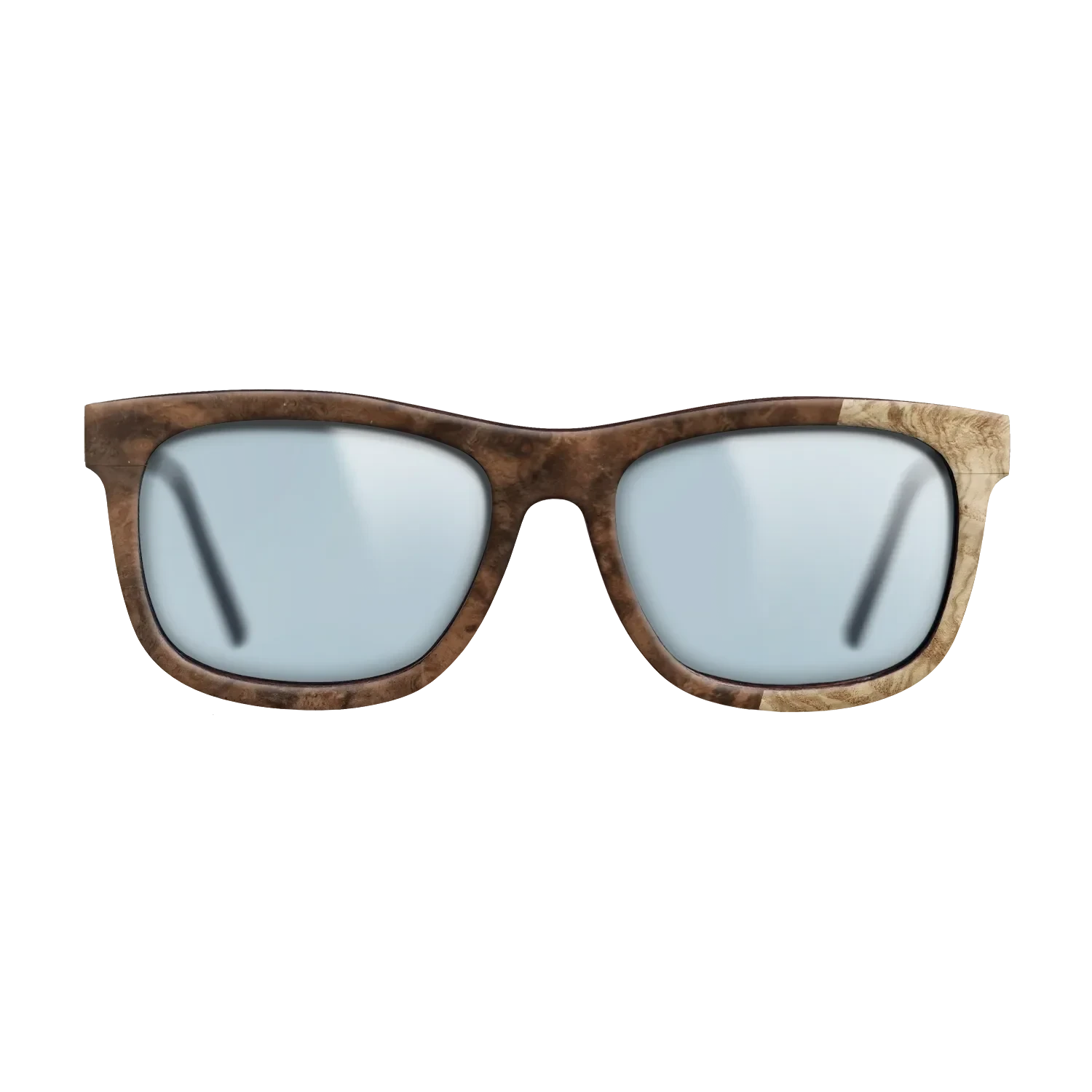 Walnut Burl,Olive Burl: Bauhaus - The Hero - Square - 724 - SIRIS wood optic