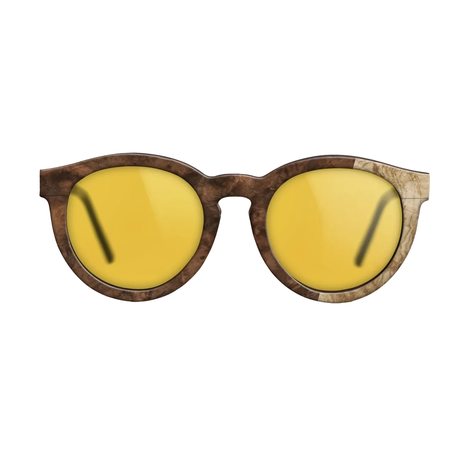 Walnut Burl,Olive Burl: Bauhaus - The Rebel - Round - 724 - SIRIS wood optic