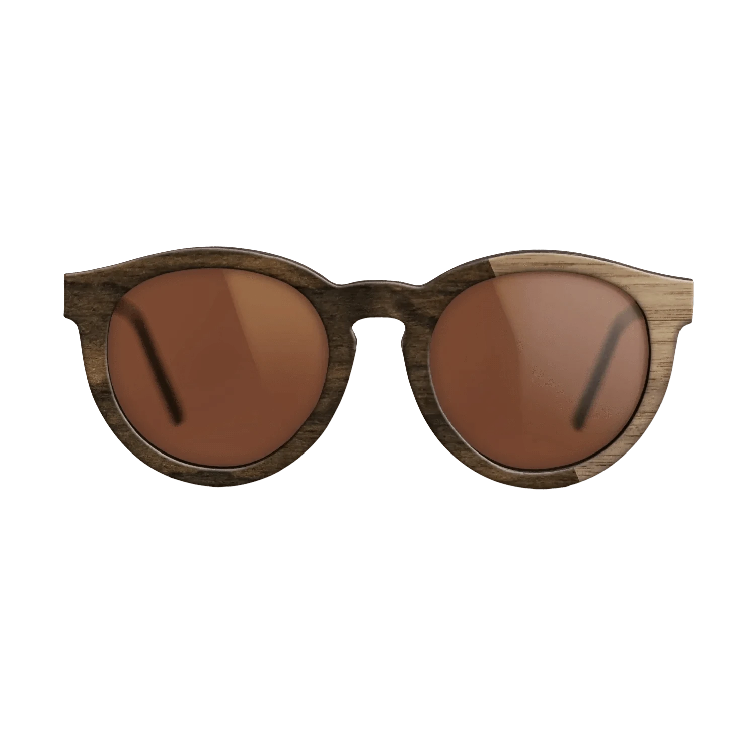 Ziricote Dark Quartered,Walnut: Straight Grain: Splice - The Rebel - Round - 1110 - SIRIS wood optic