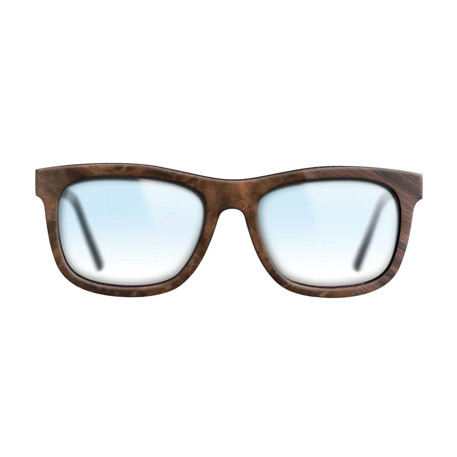 Walnut Burl,Rosewood Reconstituted: Splice - The Hero - Square - SIRIS wood optic