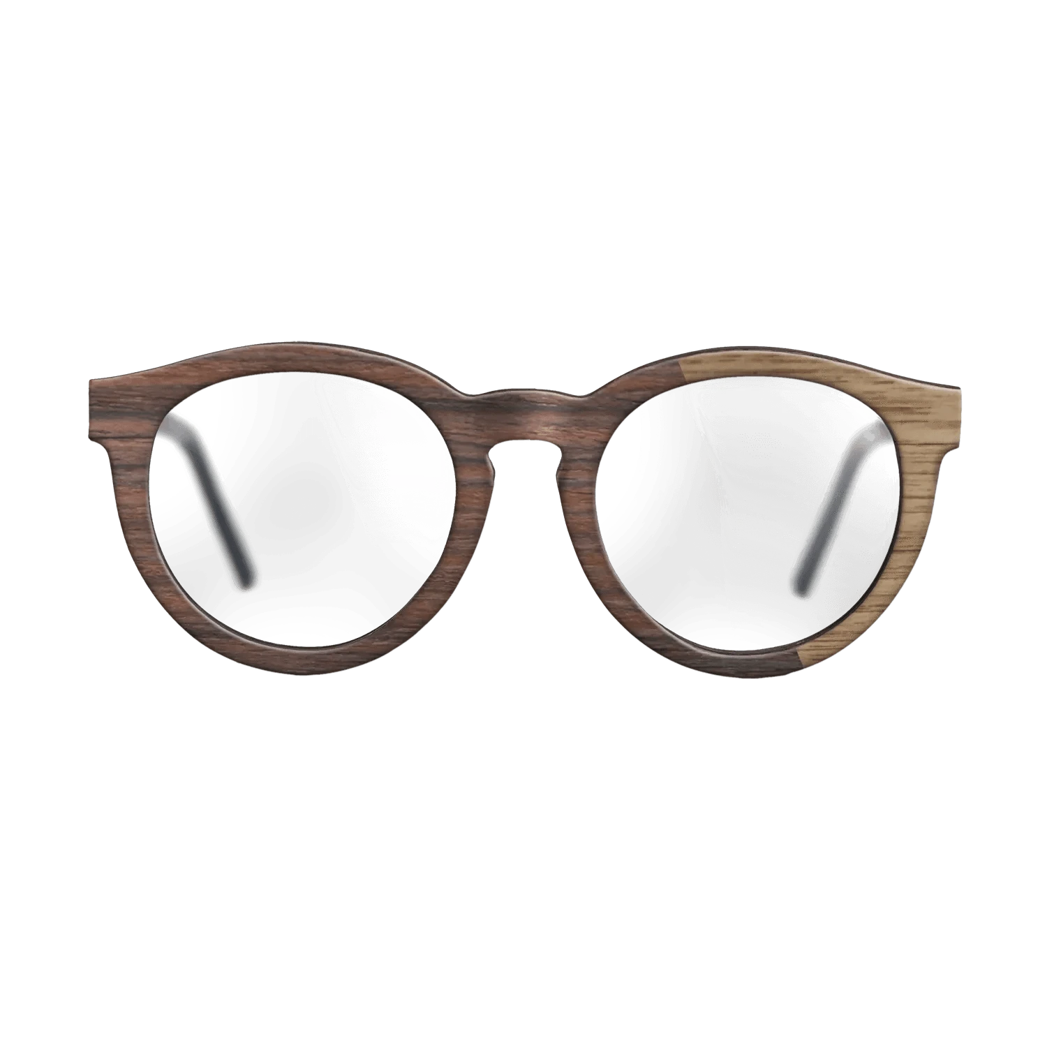 Rosewood Reconstituted,Walnut: Straight Grain: Splice - The Rebel - Round - SIRIS wood optic