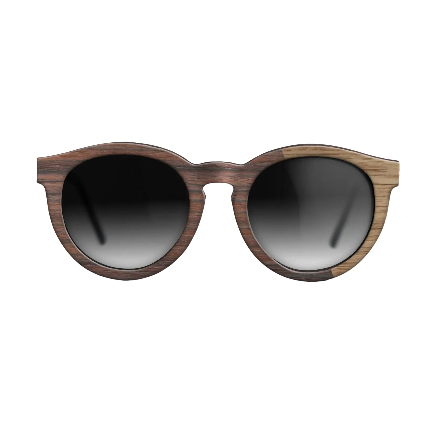 Rosewood Reconstituted,Walnut: Straight Grain: Splice - The Rebel - Round - SIRIS wood optic