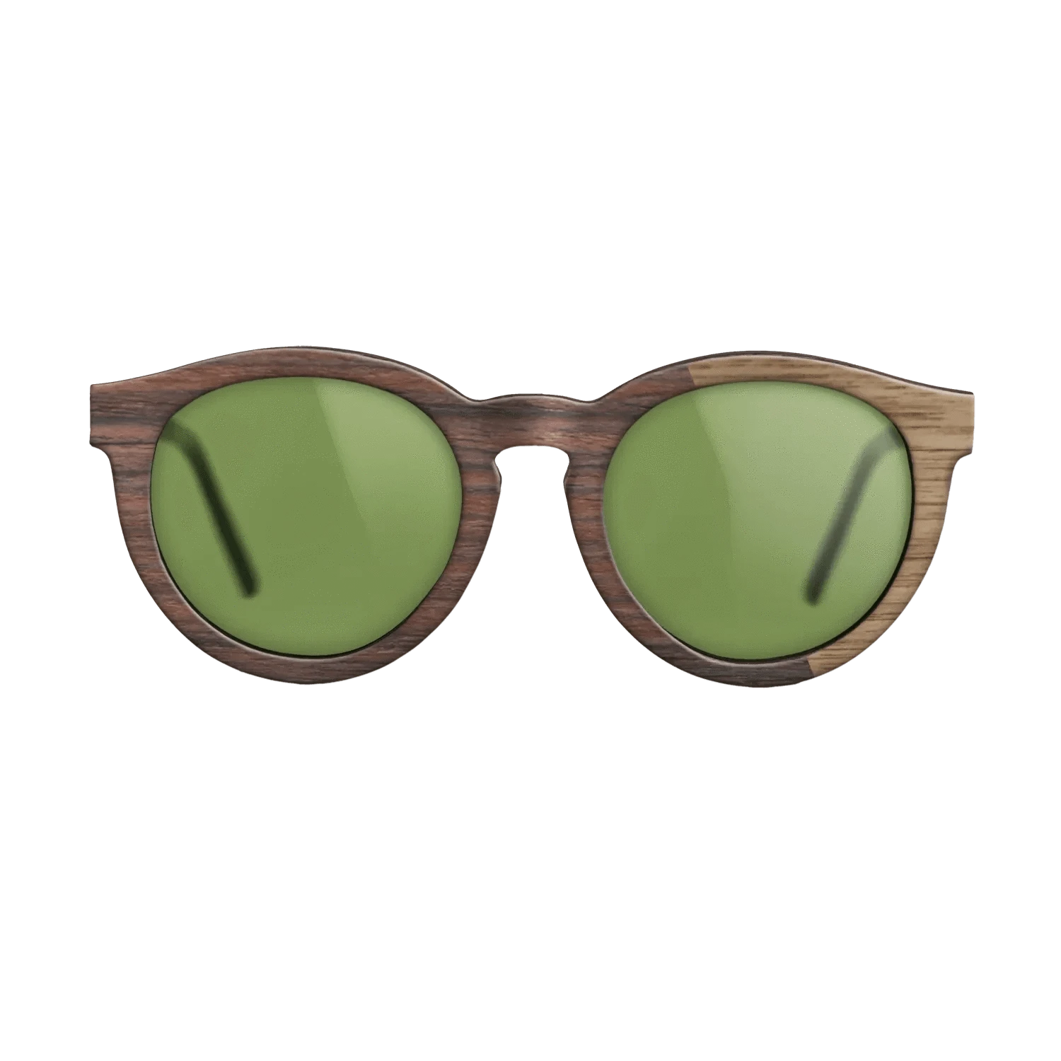 Rosewood Reconstituted,Walnut: Straight Grain: Splice - The Rebel - Round - SIRIS wood optic