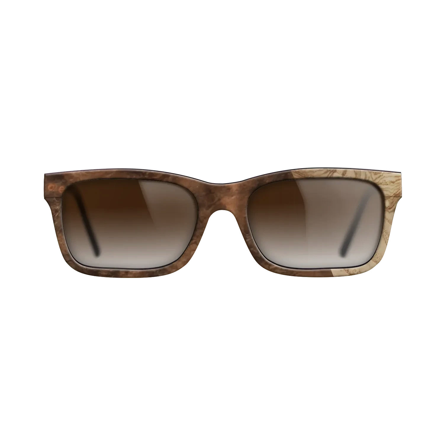 Walnut Burl,Olive Burl: Splice - The Sage - Rectangle - SIRIS wood optic