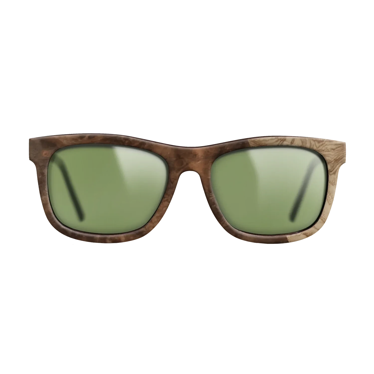 Walnut Burl,Olive Burl: Splice - The Hero - Square - SIRIS wood optic