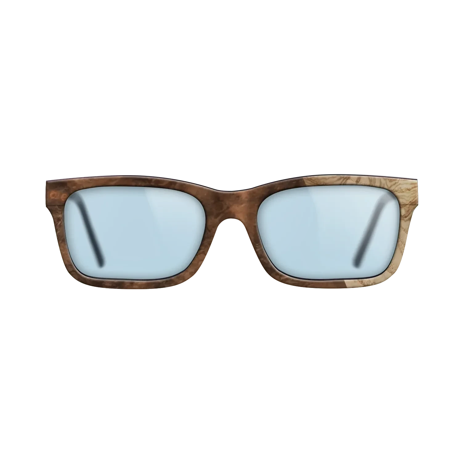 Walnut Burl,Olive Burl: Splice - The Sage - Rectangle - SIRIS wood optic