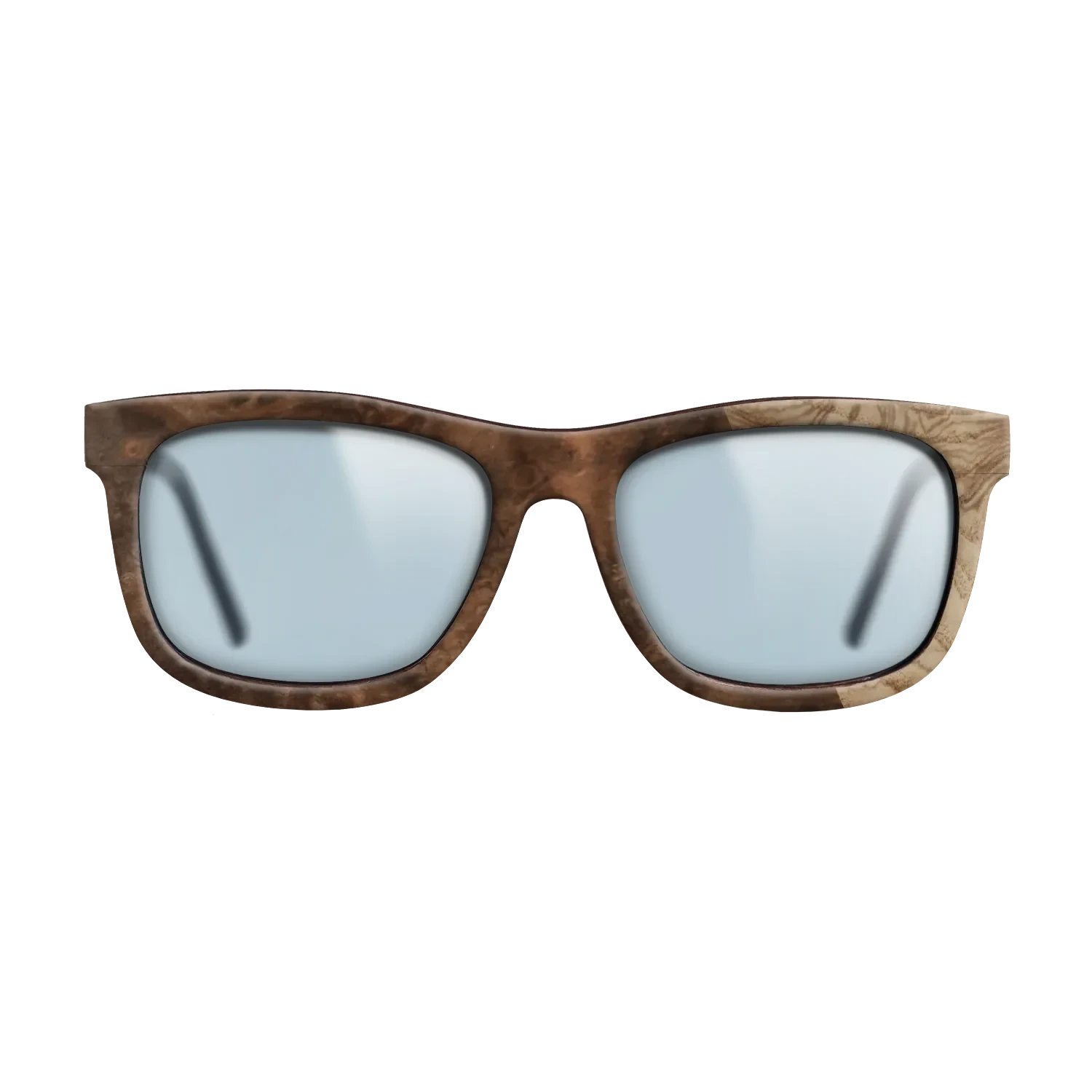 Walnut Burl,Olive Burl: Splice - The Hero - Square - SIRIS wood optic