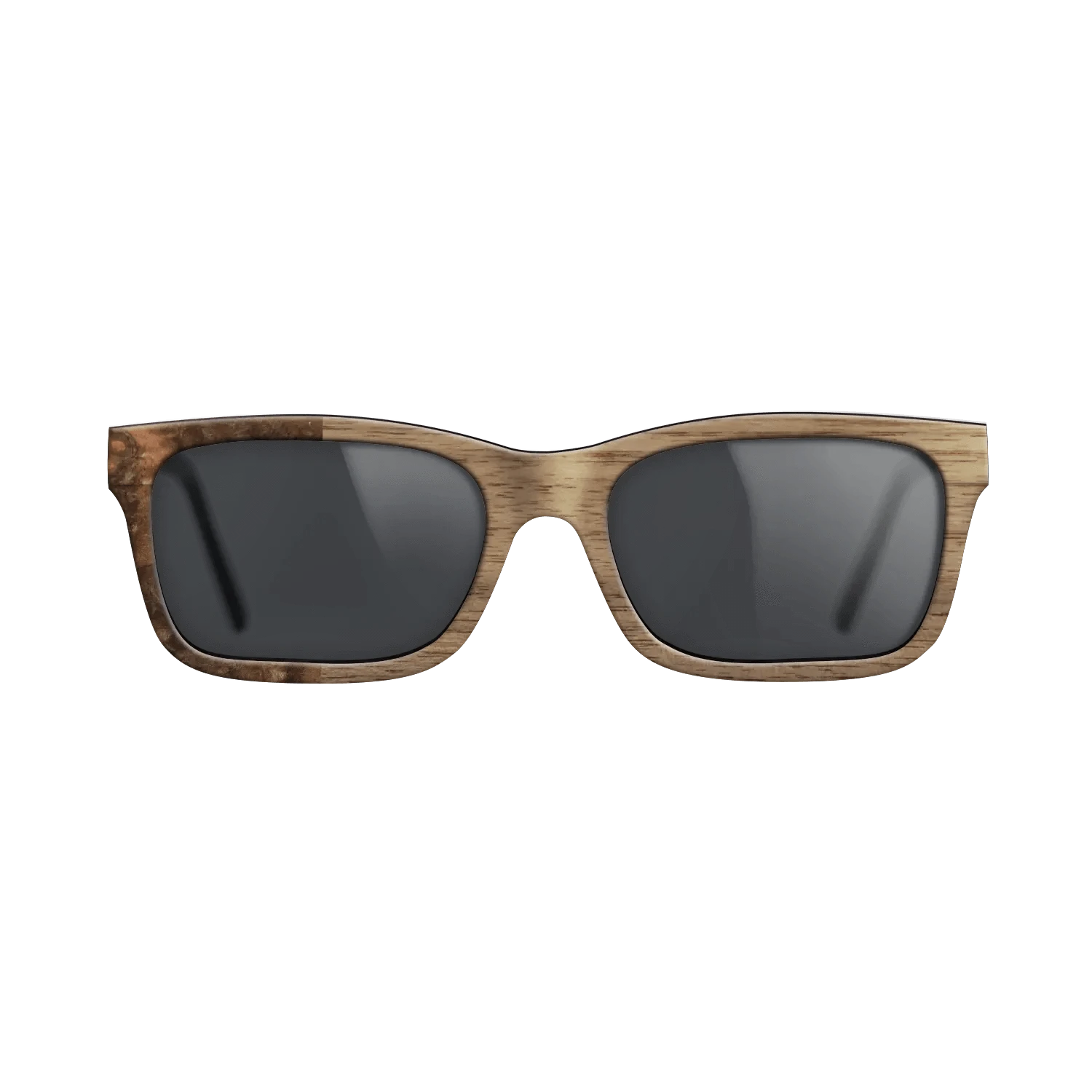 Walnut: Straight Grain,Walnut Burl: Binary - The Sage - Rectangle - SIRIS wood optic