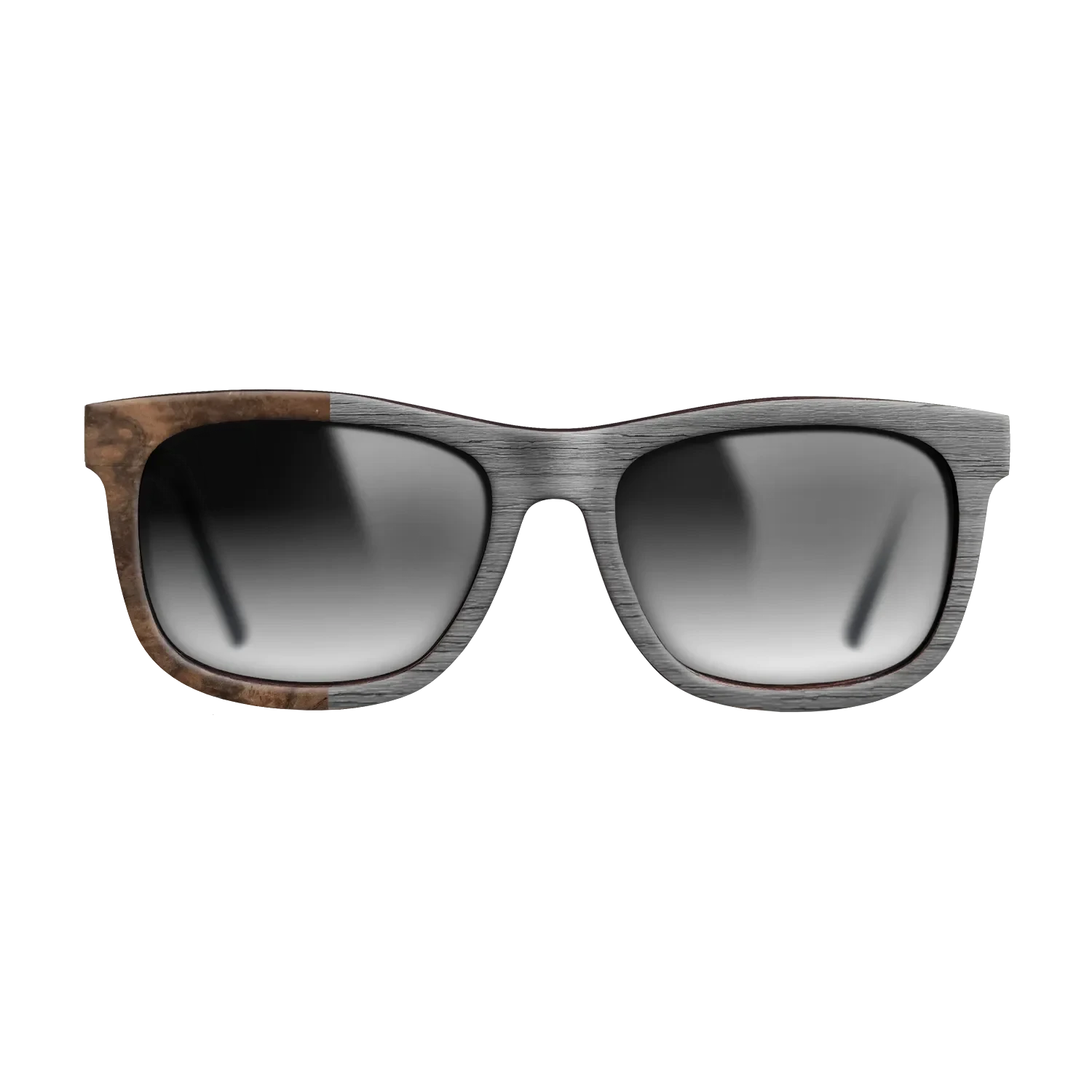 Poplar Dyed: Grey,Walnut Burl: Binary - The Hero - Square - SIRIS wood optic