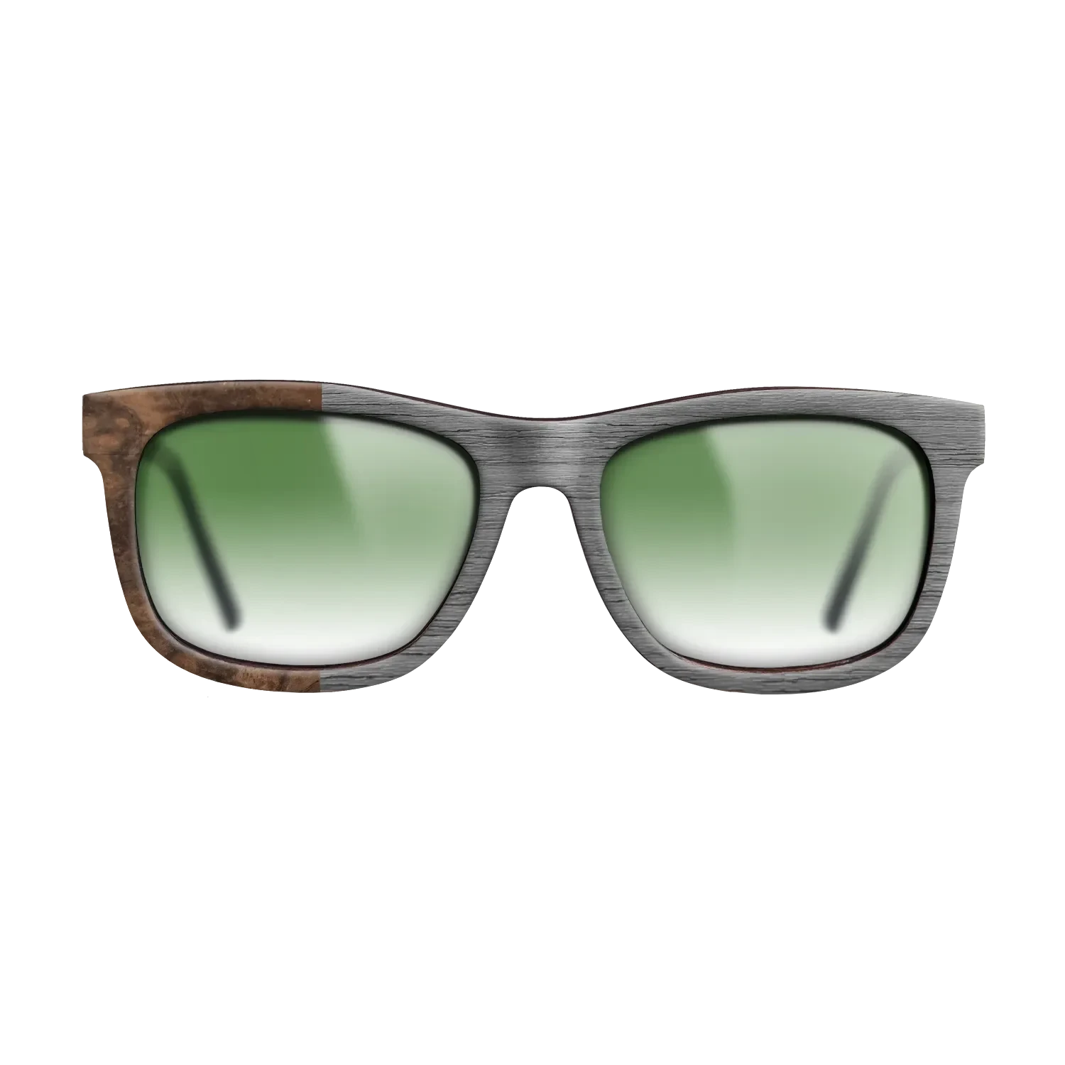 Poplar Dyed: Grey,Walnut Burl: Binary - The Hero - Square - SIRIS wood optic