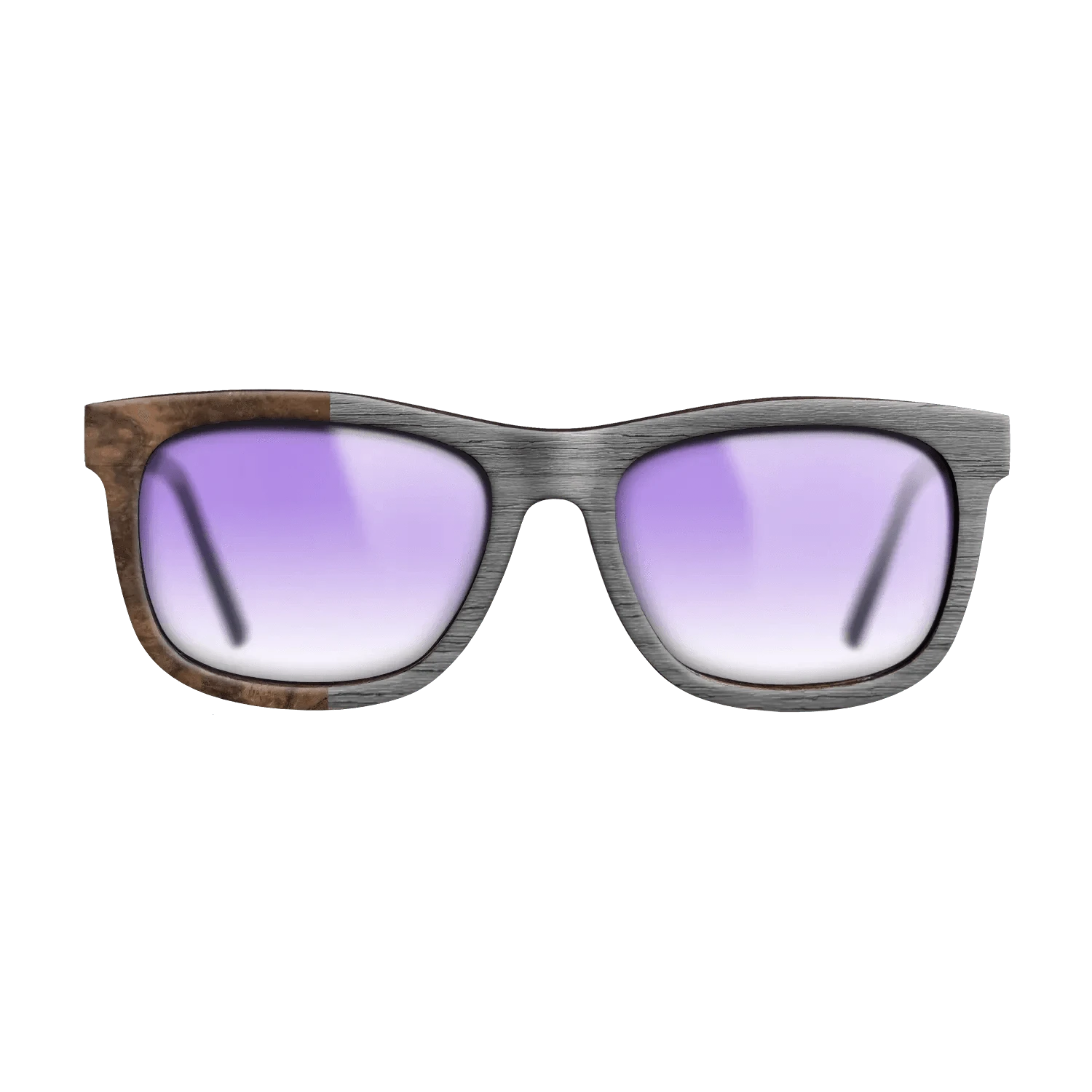 Poplar Dyed: Grey,Walnut Burl: Binary - The Hero - Square - SIRIS wood optic