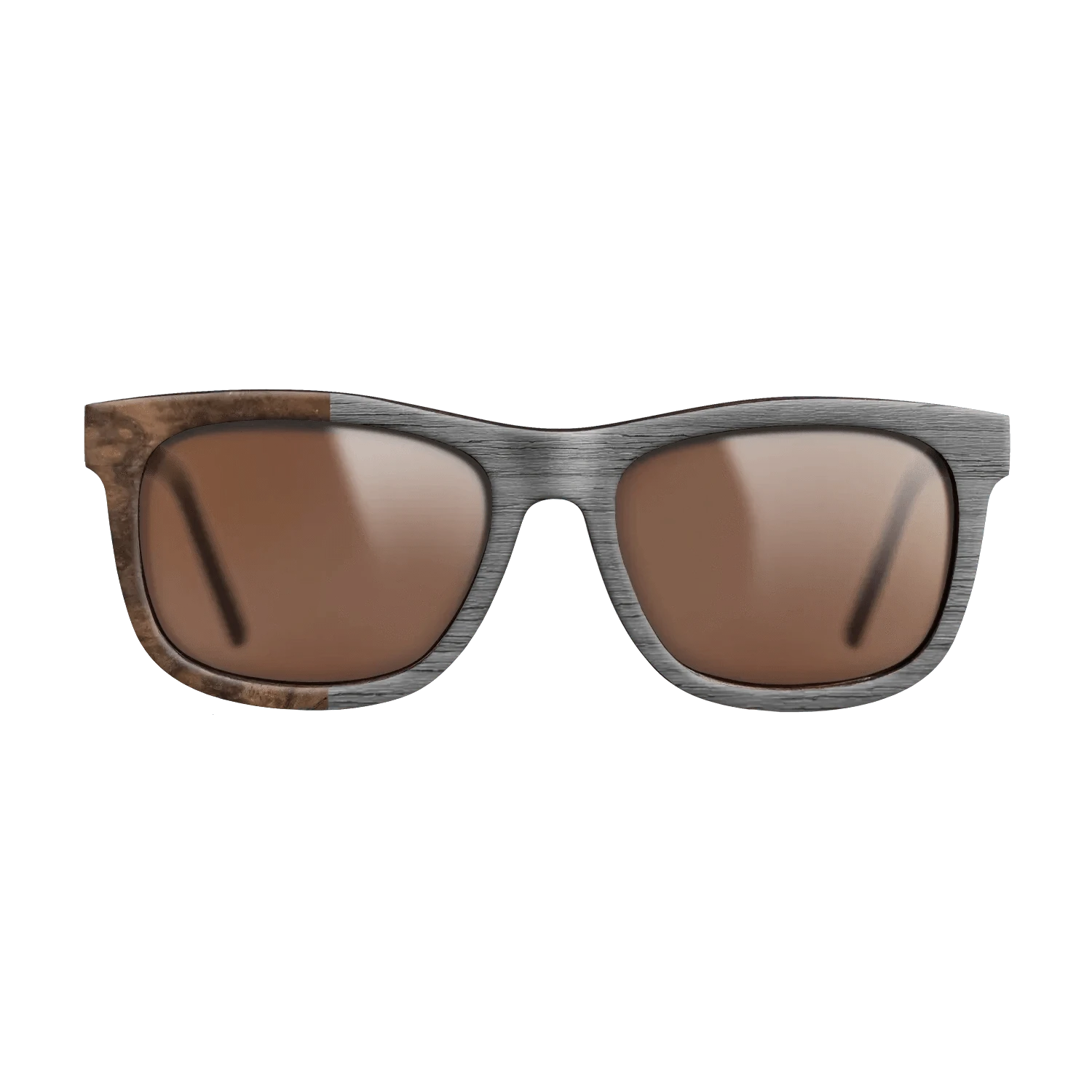 Poplar Dyed: Grey,Walnut Burl: Binary - The Hero - Square - SIRIS wood optic