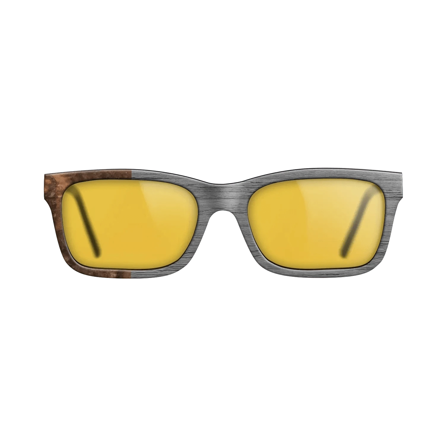 Poplar Dyed: Grey,Walnut Burl: Binary - The Sage - Rectangle - SIRIS wood optic