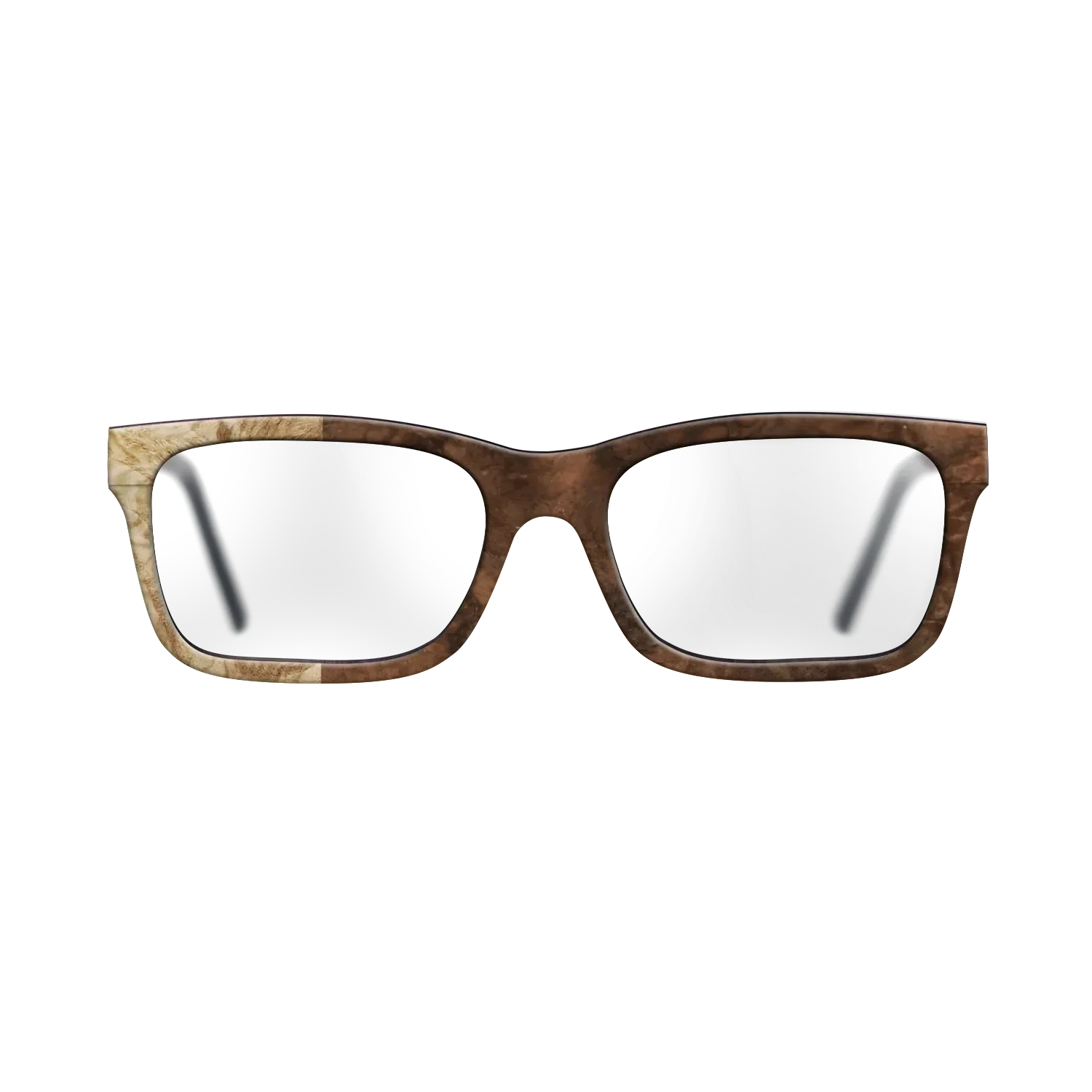 Walnut Burl,Olive Burl: Binary - The Sage - Rectangle - SIRIS wood optic
