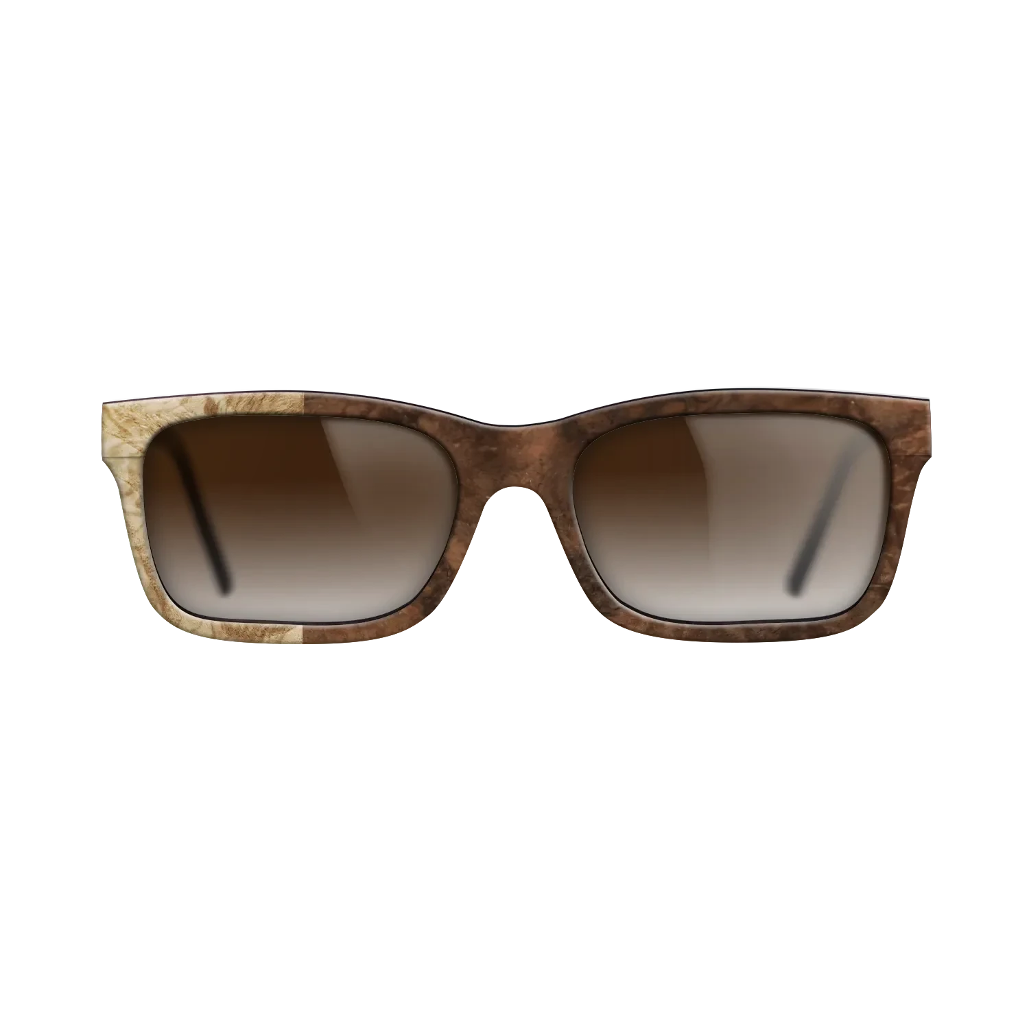 Walnut Burl,Olive Burl: Binary - The Sage - Rectangle - SIRIS wood optic