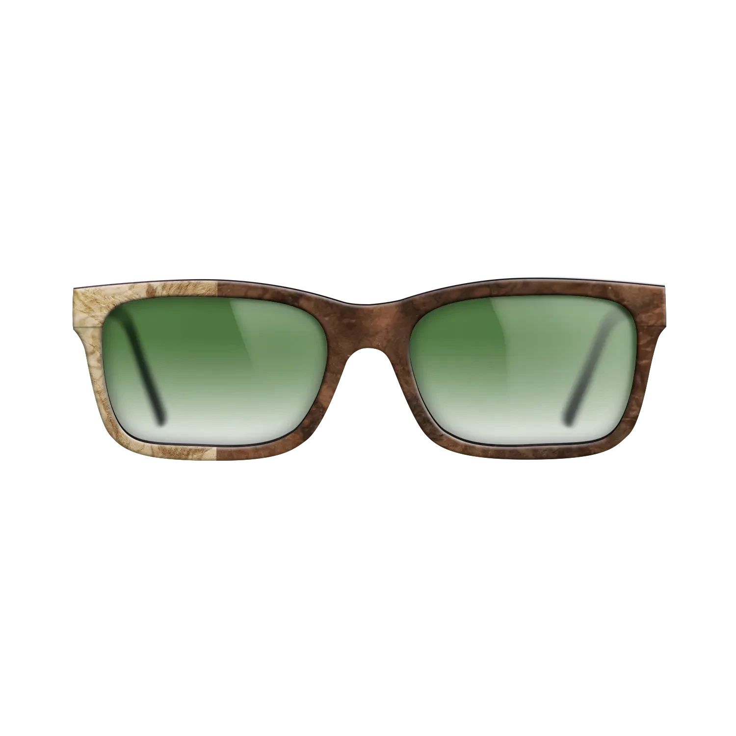 Walnut Burl,Olive Burl: Binary - The Sage - Rectangle - SIRIS wood optic