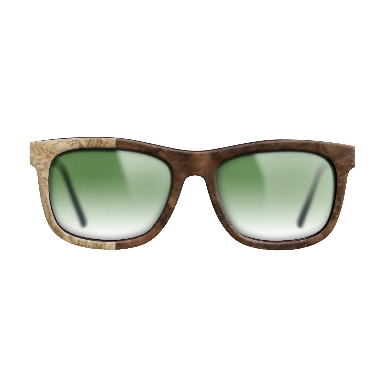 Walnut Burl,Olive Burl: Binary - The Hero - Square - SIRIS wood optic