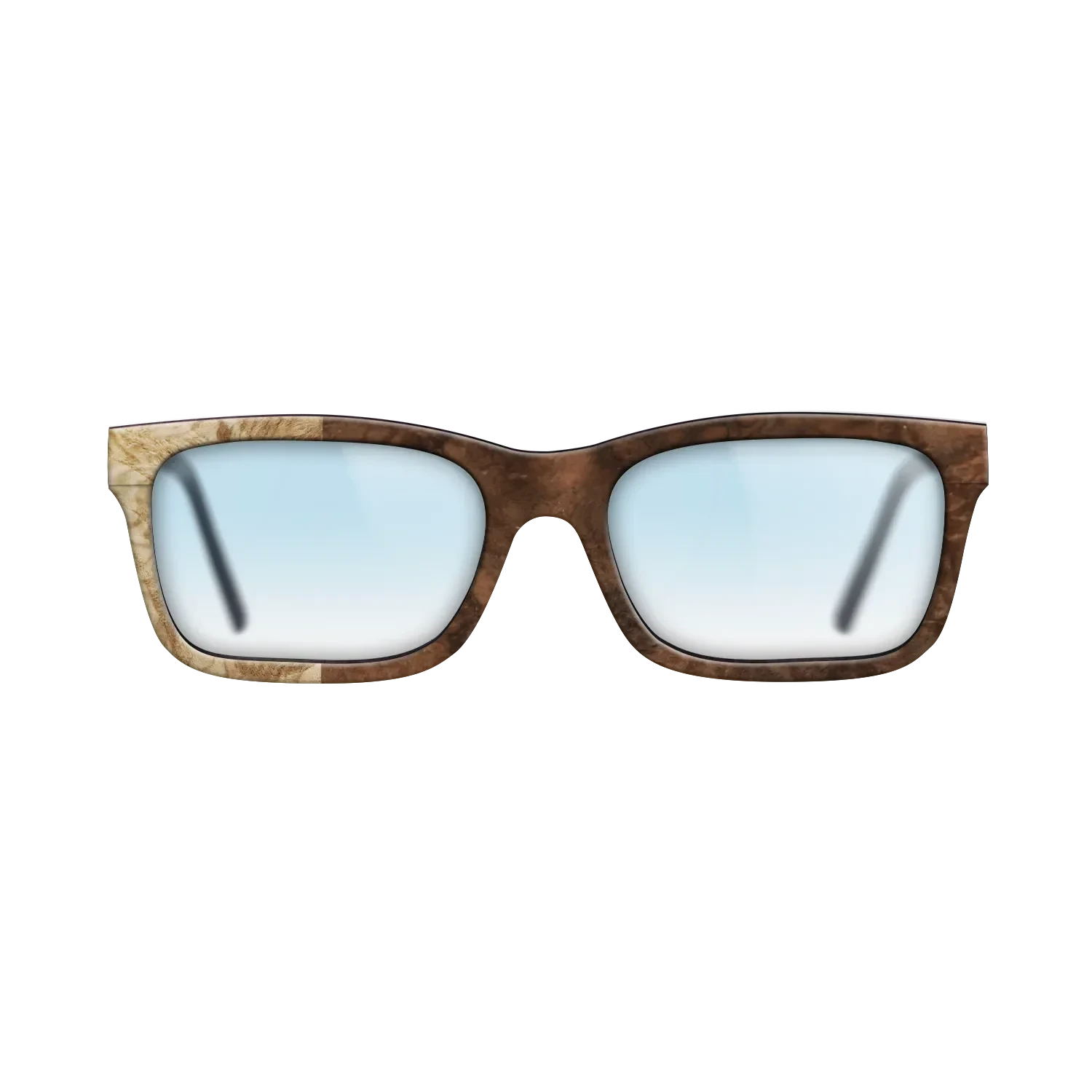 Walnut Burl,Olive Burl: Binary - The Sage - Rectangle - SIRIS wood optic