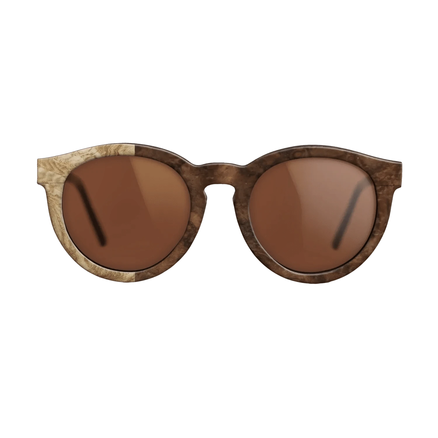 Walnut Burl,Olive Burl: Binary - The Rebel - Round - SIRIS wood optic
