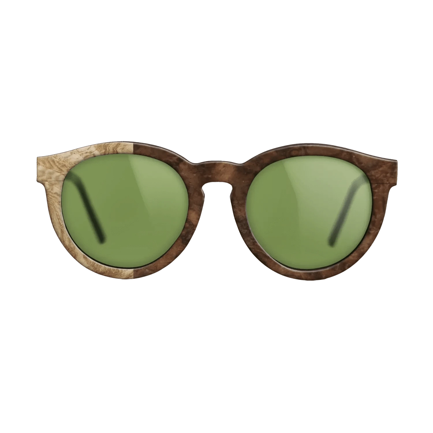 Walnut Burl,Olive Burl: Binary - The Rebel - Round - SIRIS wood optic